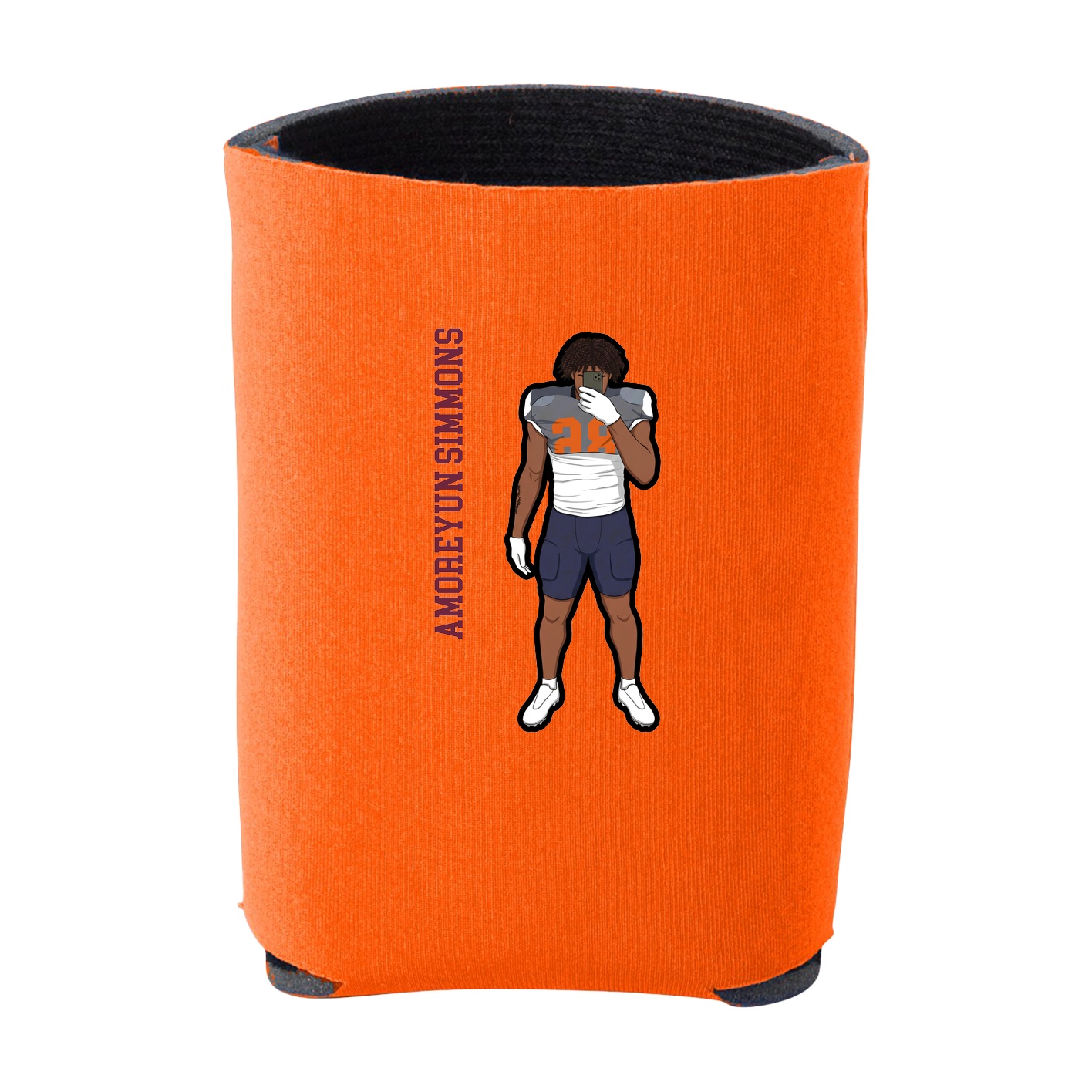 Can Holder — Name Vertical in Orange