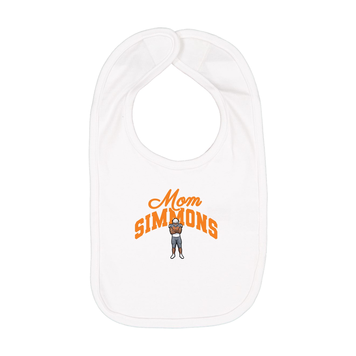Infant Bib — Mothers Day Arch in White