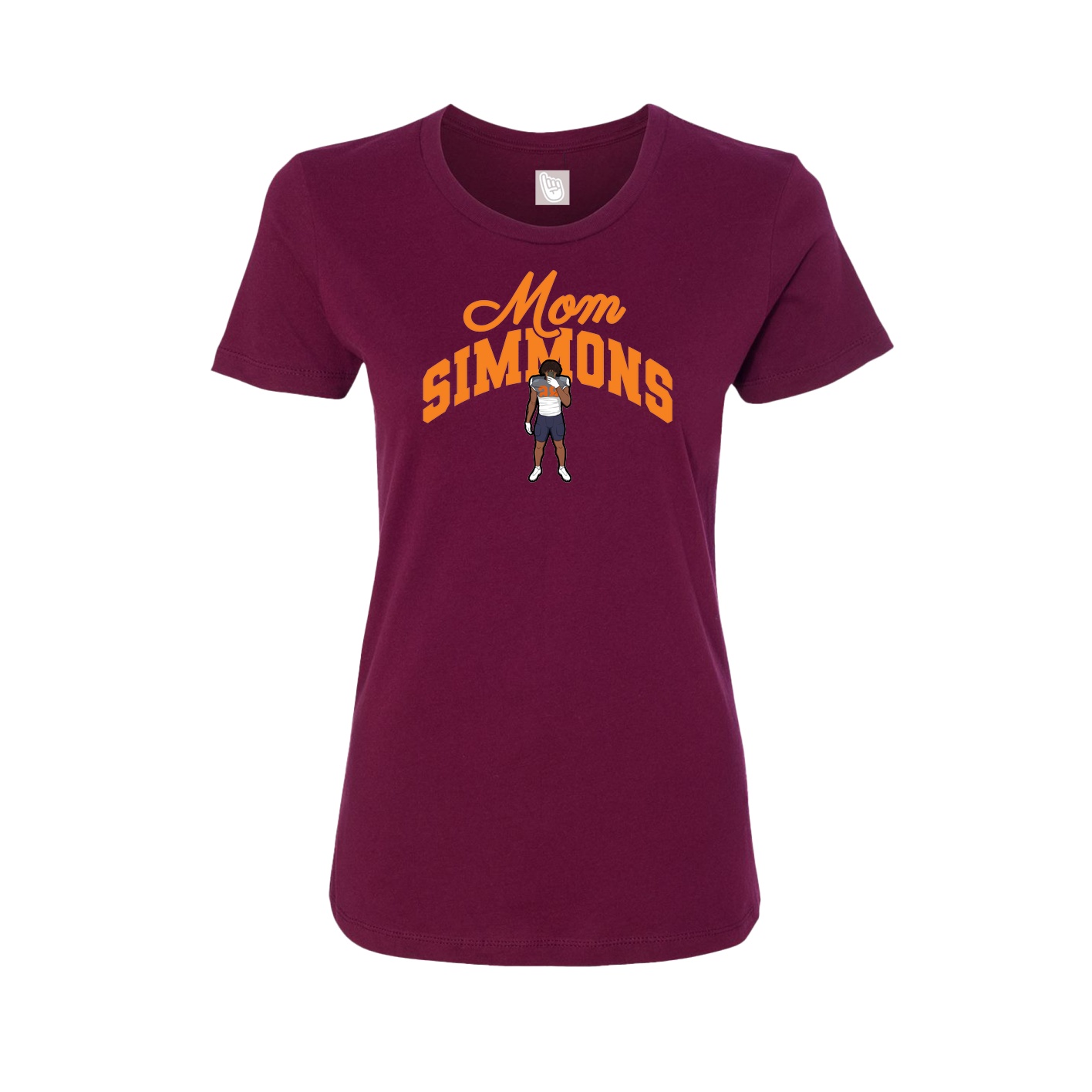 Womens Tee — Mothers Day Arch in Maroon