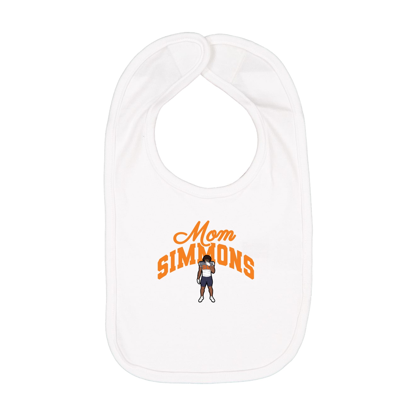Infant Bib — Mothers Day Arch in White