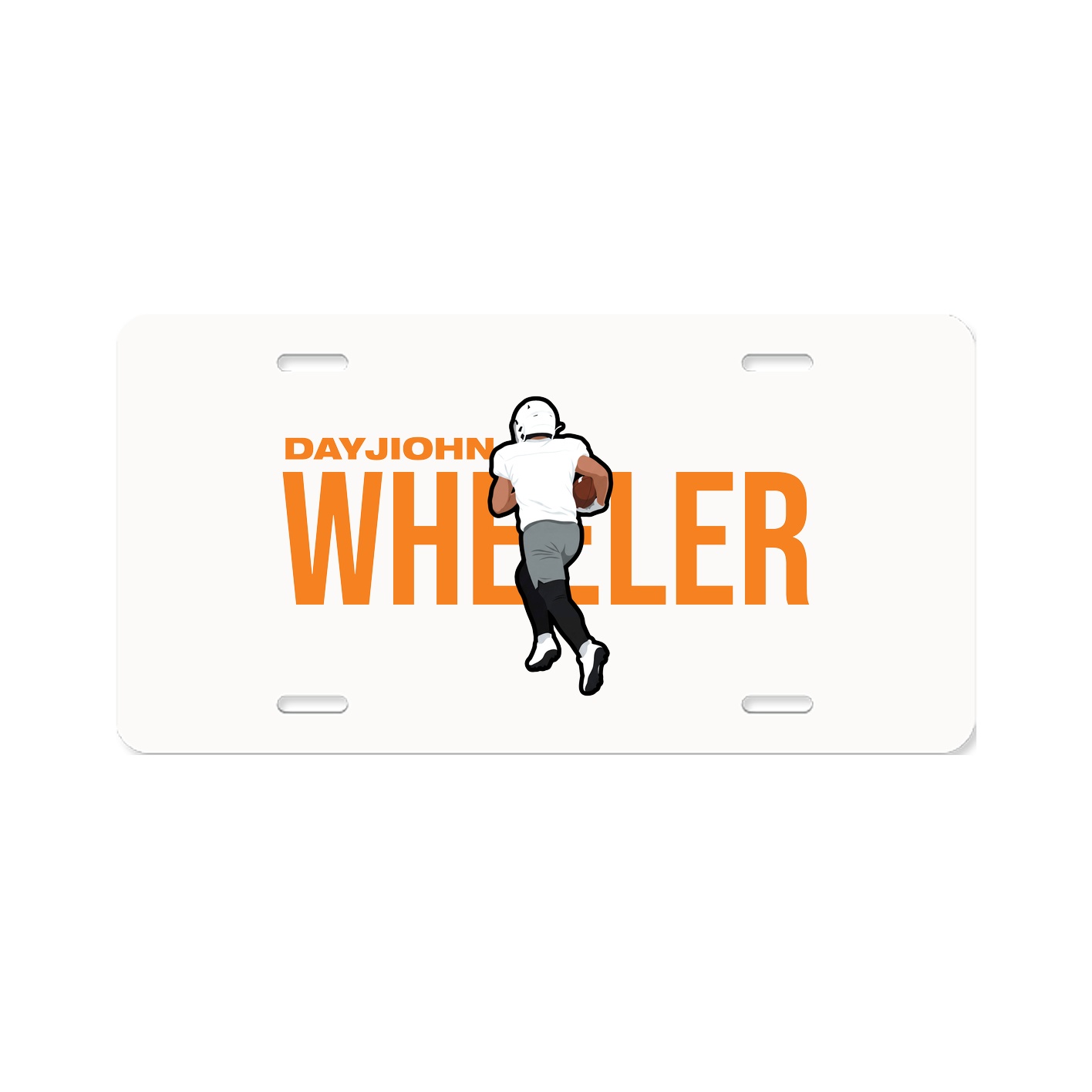 License Plate — Player Name in Classic