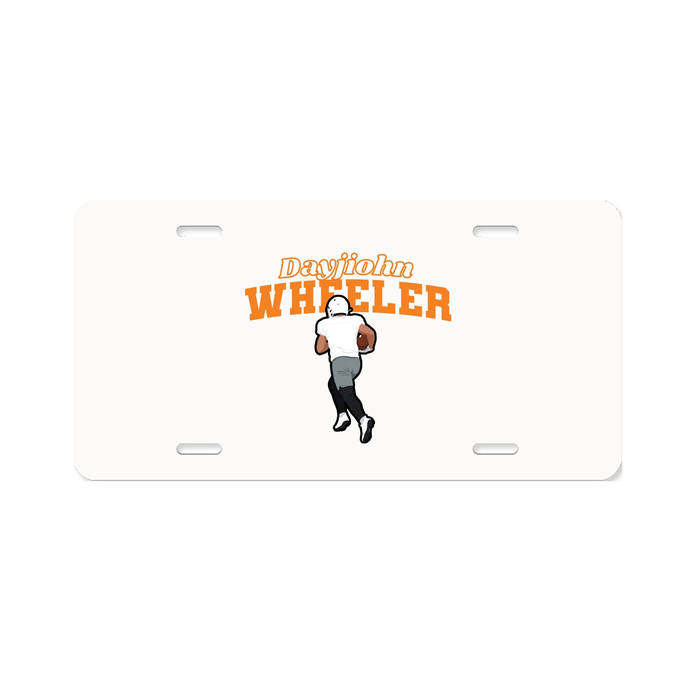 License Plate — Name Arch in Classic