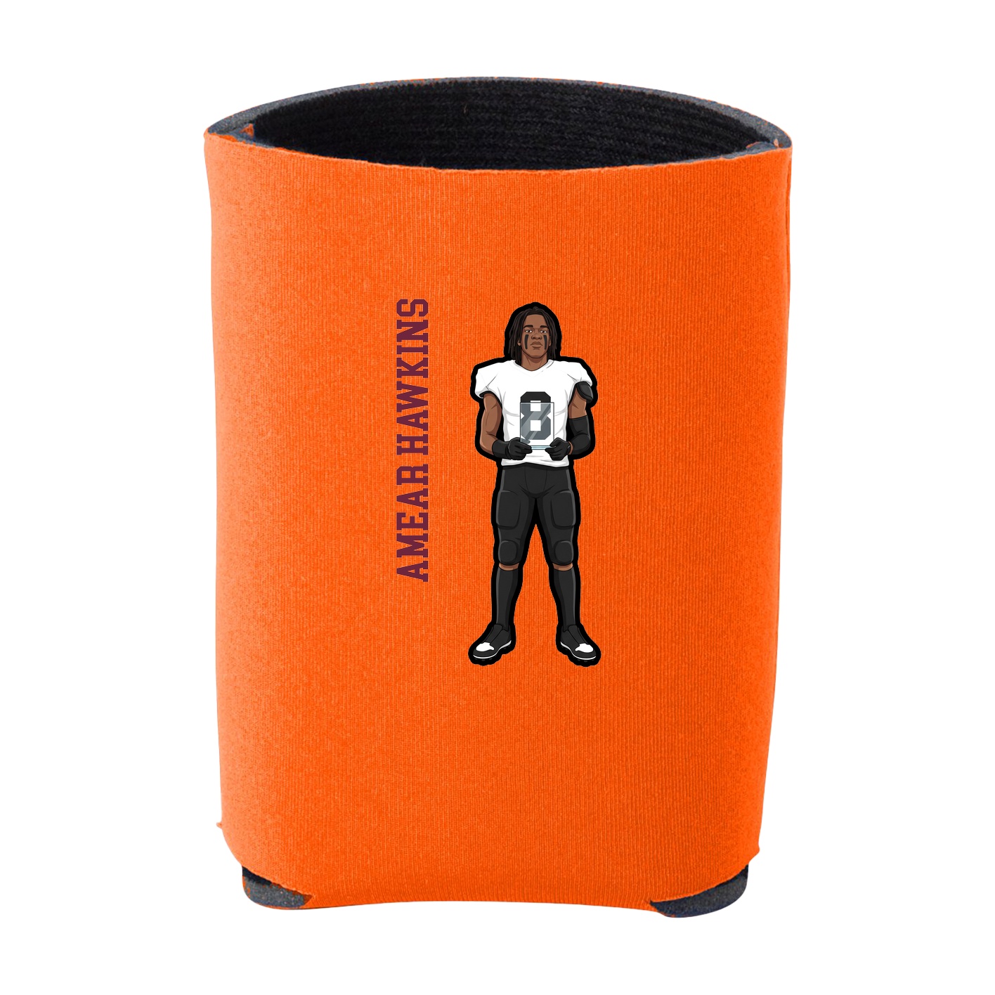 Can Holder — Name Vertical in Orange