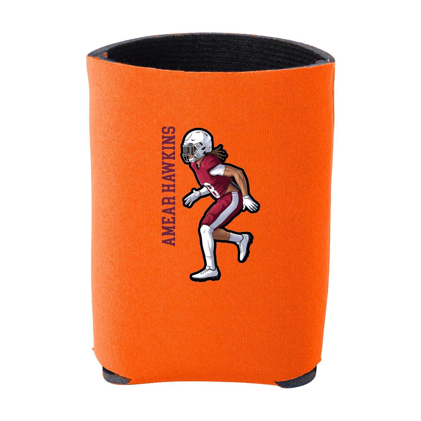 Can Holder — Name Vertical in Orange