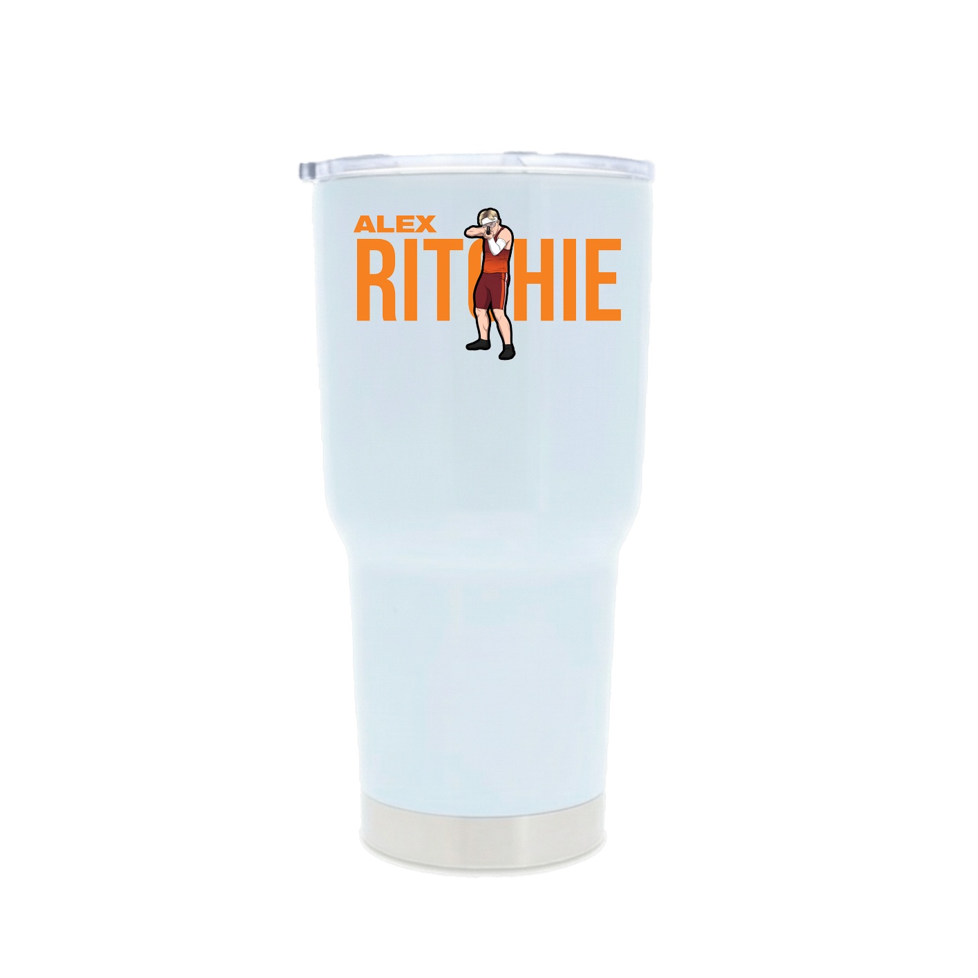 30oz Stainless Steel Tumbler — Player Name in White