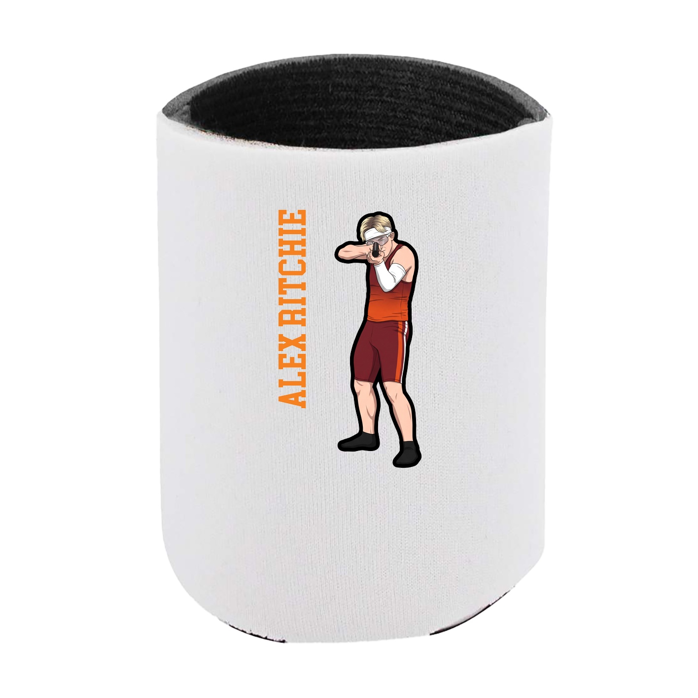 Can Holder — Name Vertical in White