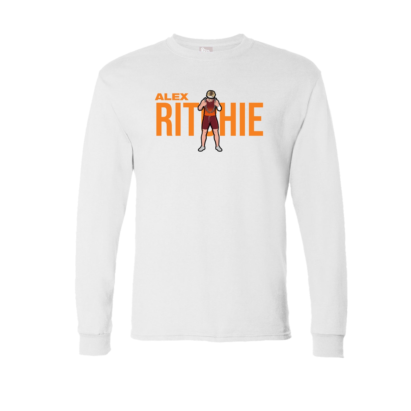 Long Sleeve Tee — Player Name in White