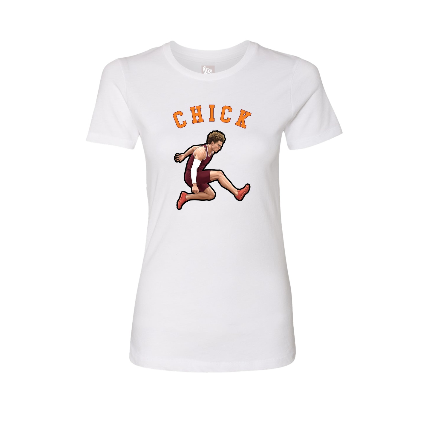 Fitted Women's Tee — Shirsey Arch in White