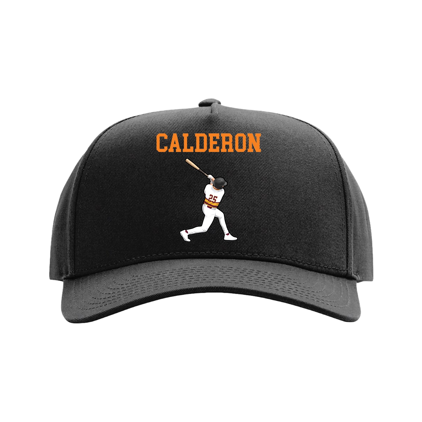 Full Fabric Five-Panel Champ Cap — Shirsey in Black