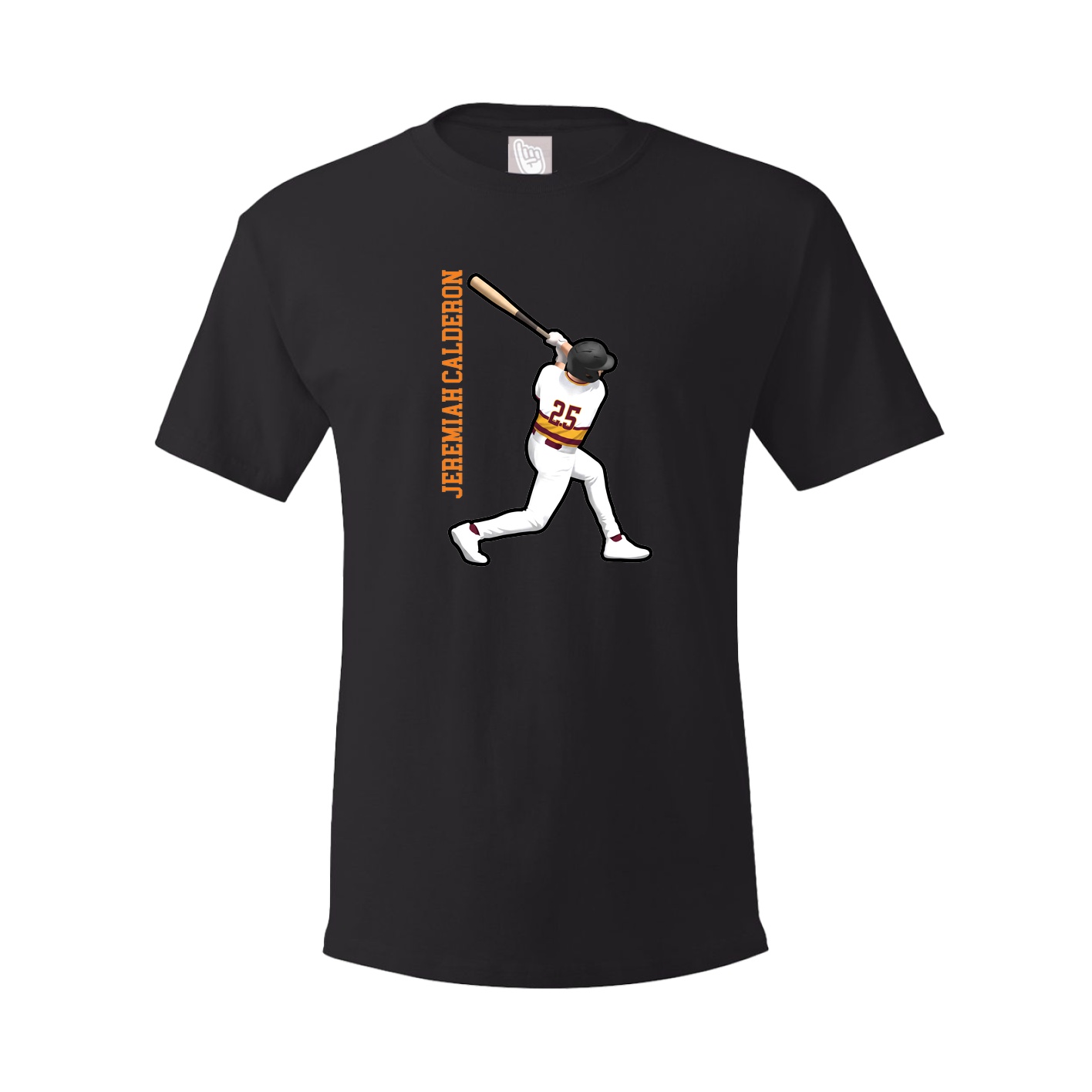 Tee — Name Vertical in Black