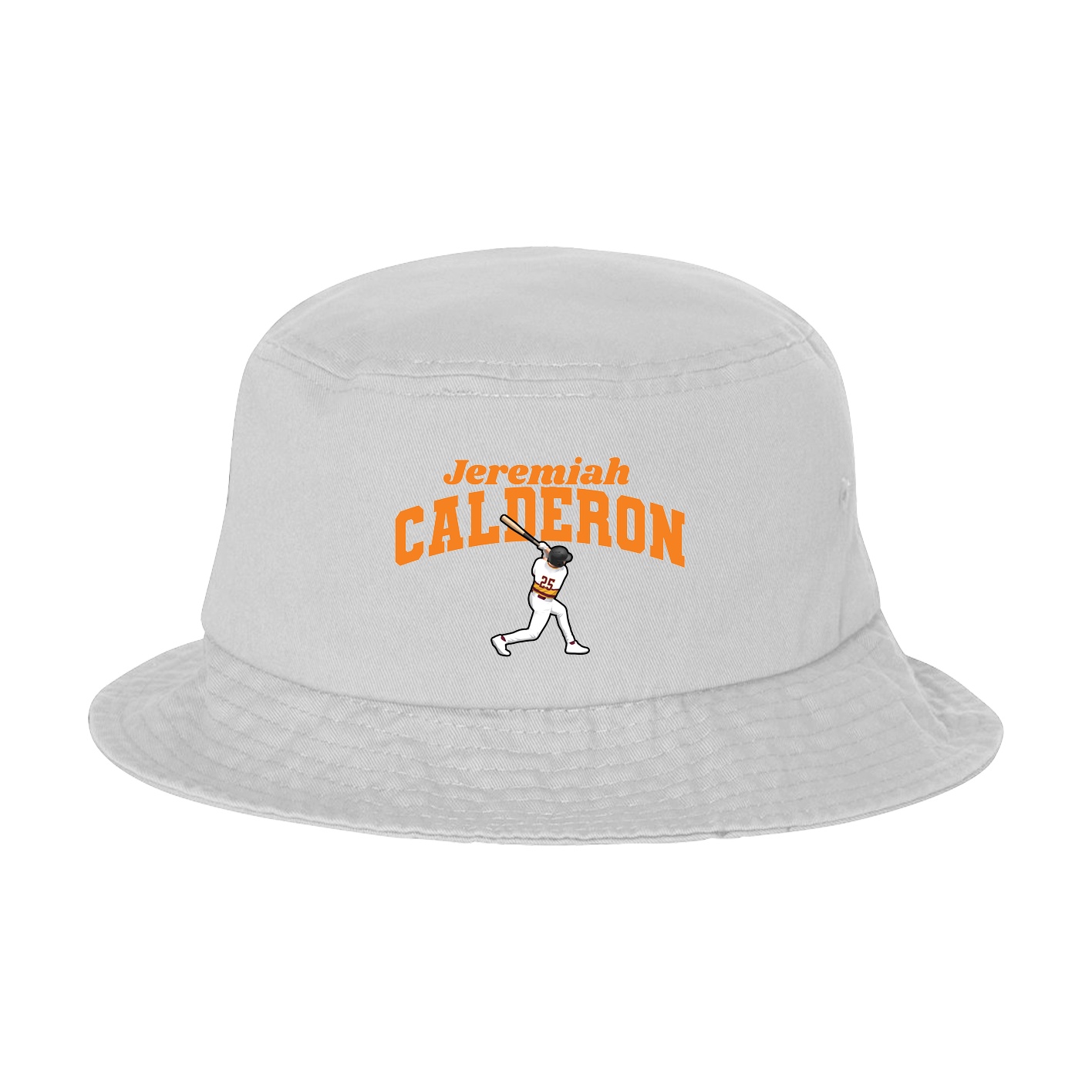 Bucket Cap — Signature Arch in White