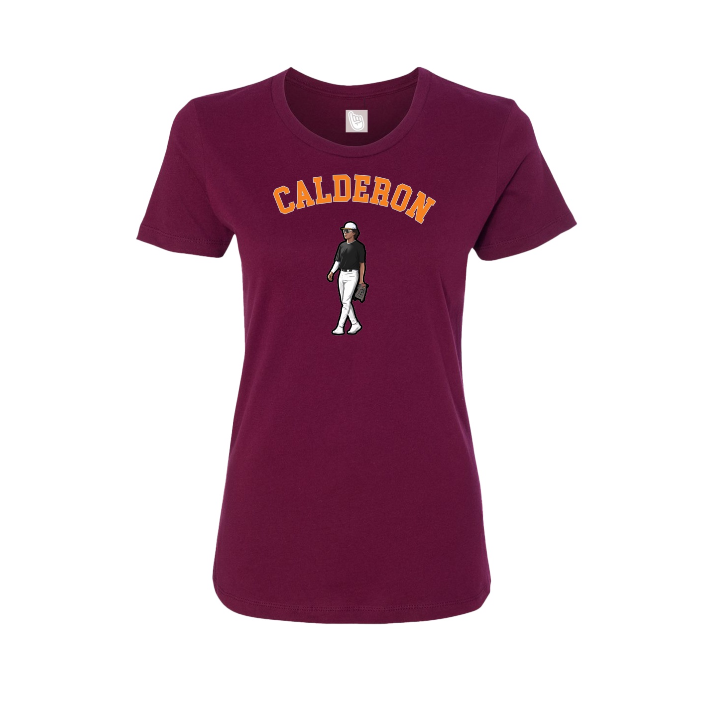Fitted Women's Tee — Shirsey Arch in Maroon