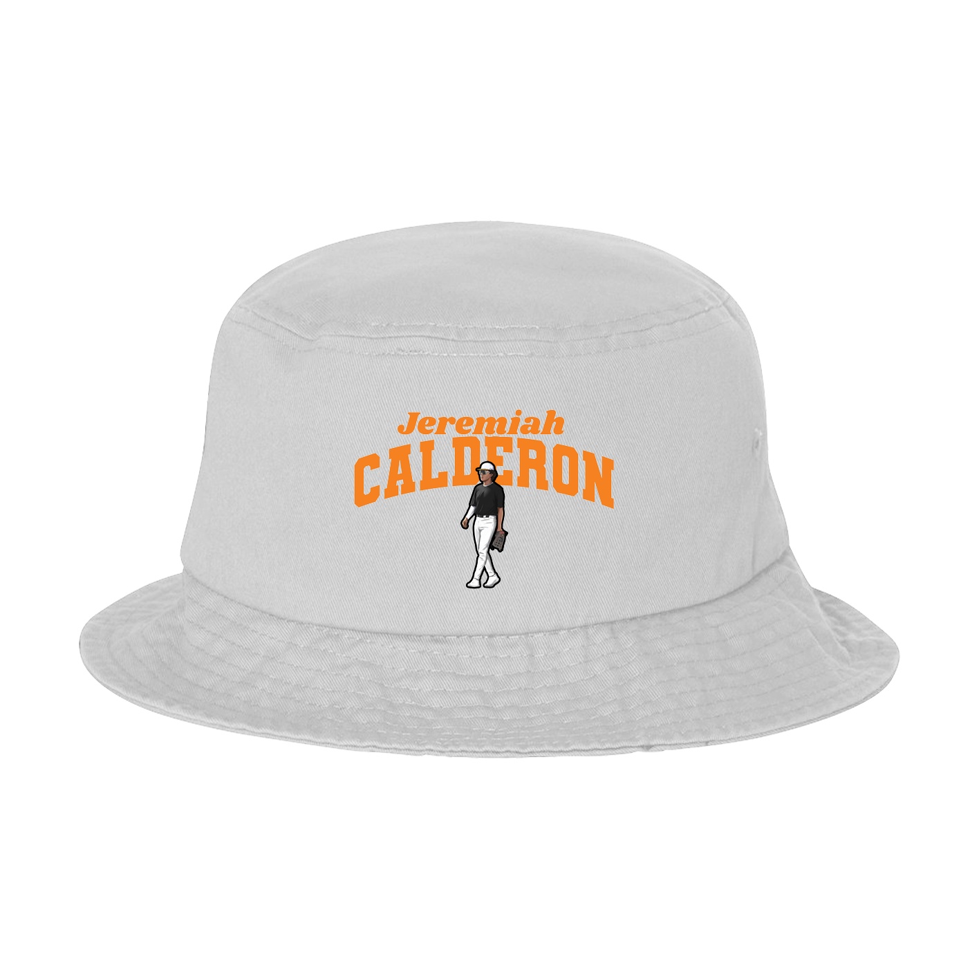 Bucket Cap — Signature Arch in White