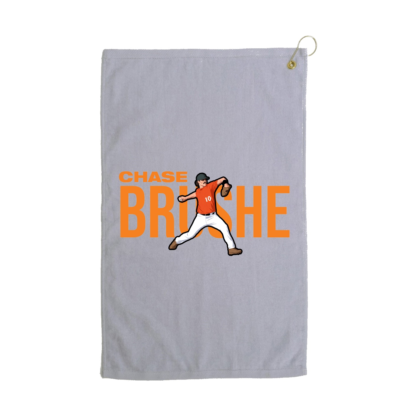 Golf Towel — Player Name in Grey