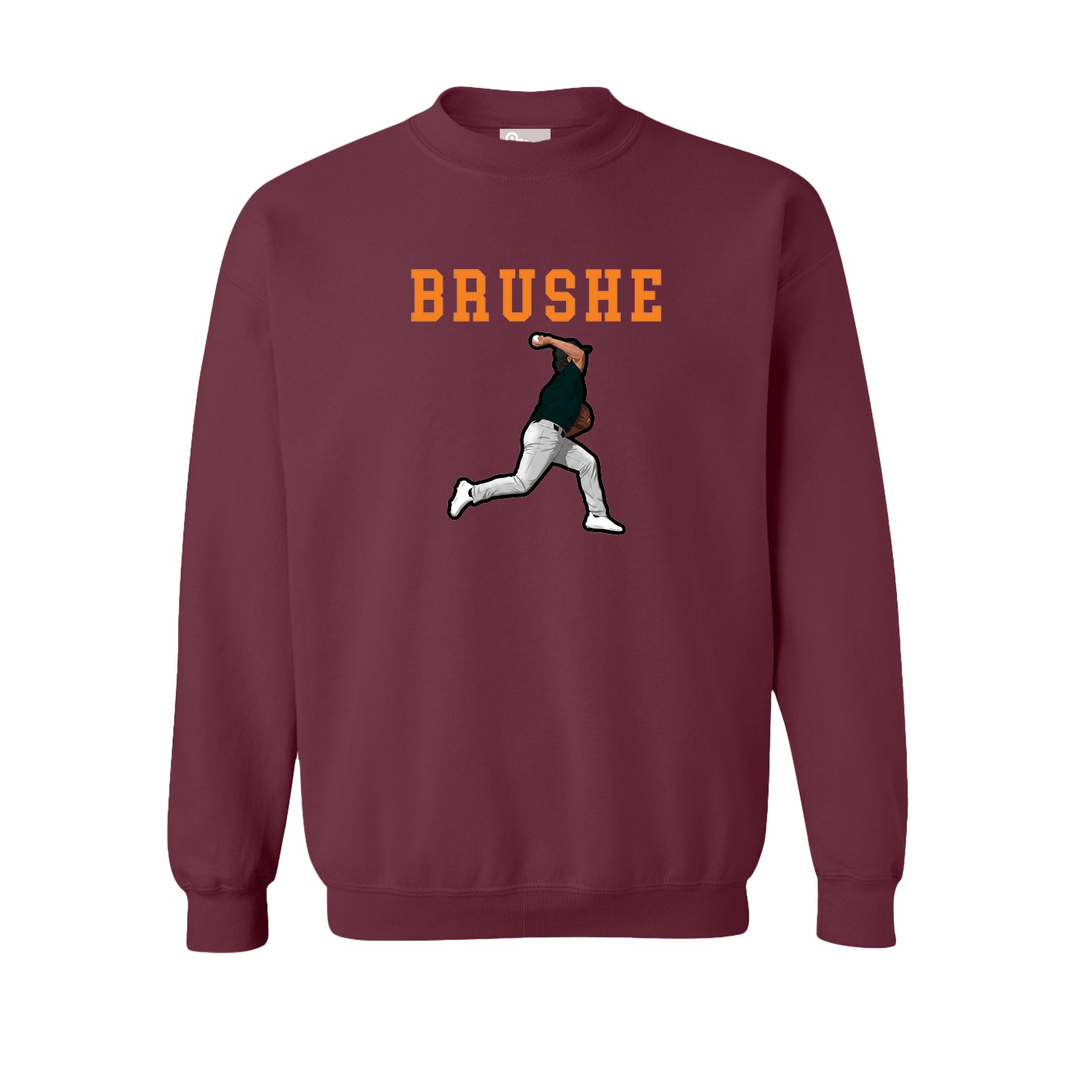 Fleece Crew — Shirsey in Maroon
