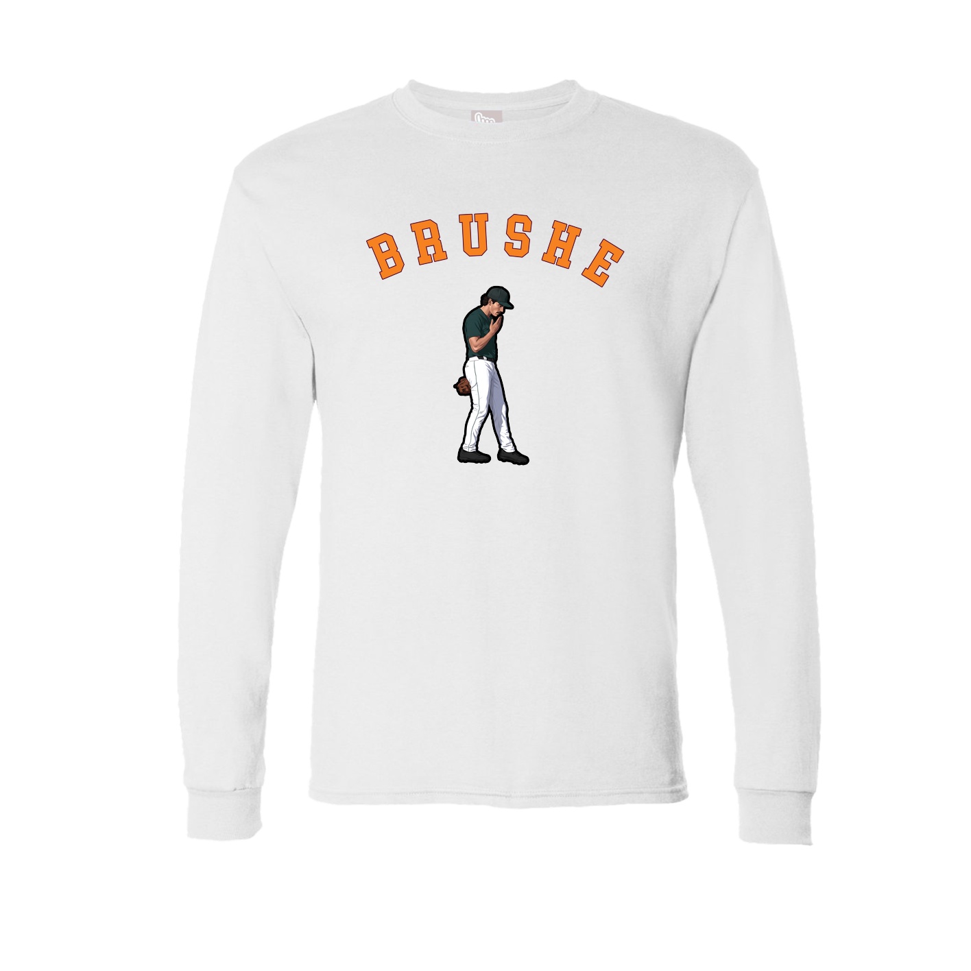 Long Sleeve Tee — Shirsey Arch in White
