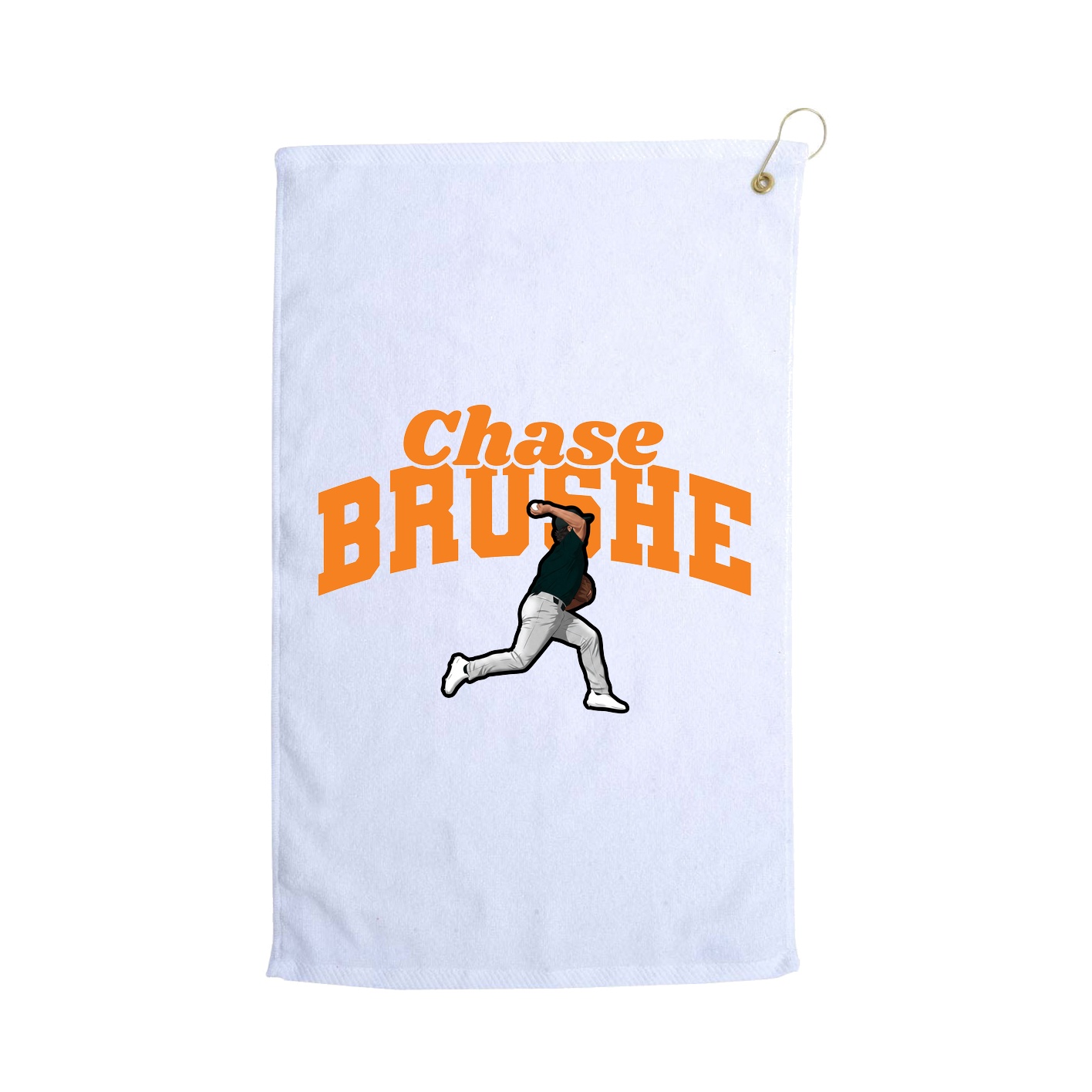 Golf Towel — Signature Arch in White