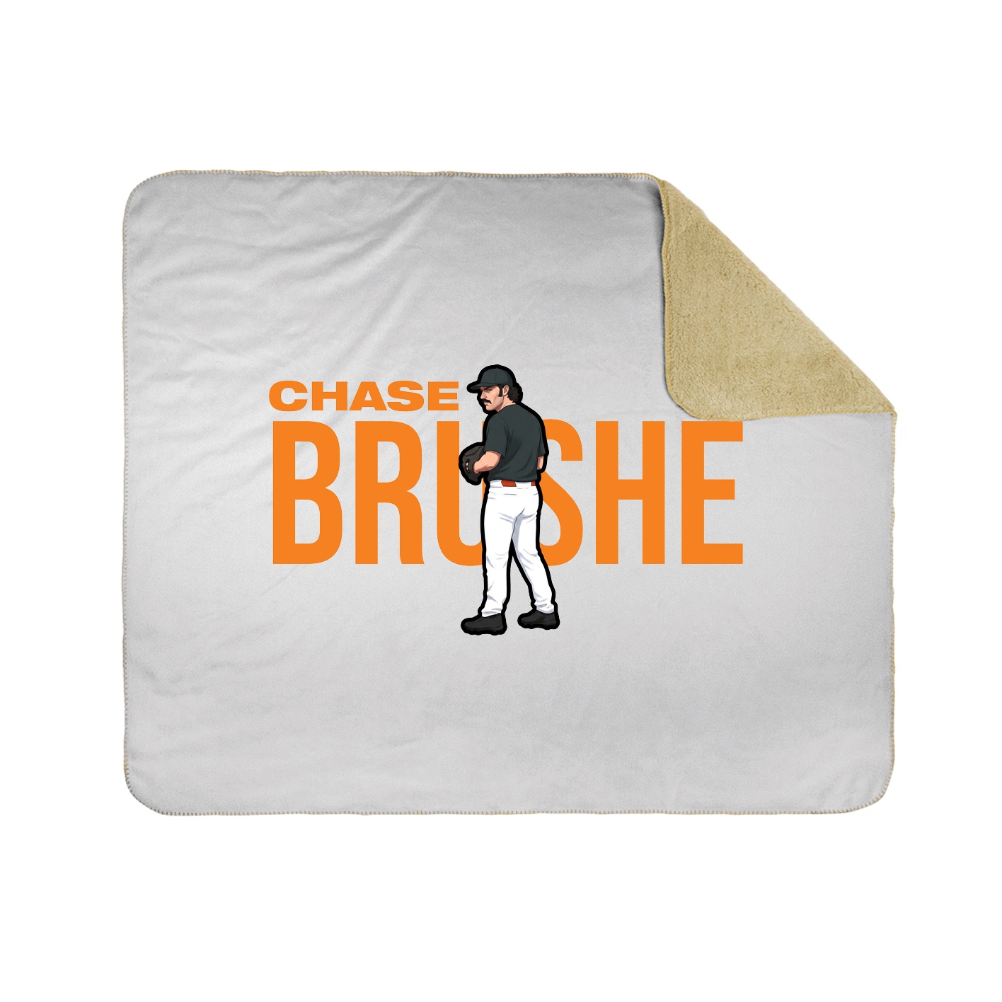 Throw Blanket — Player Name in White