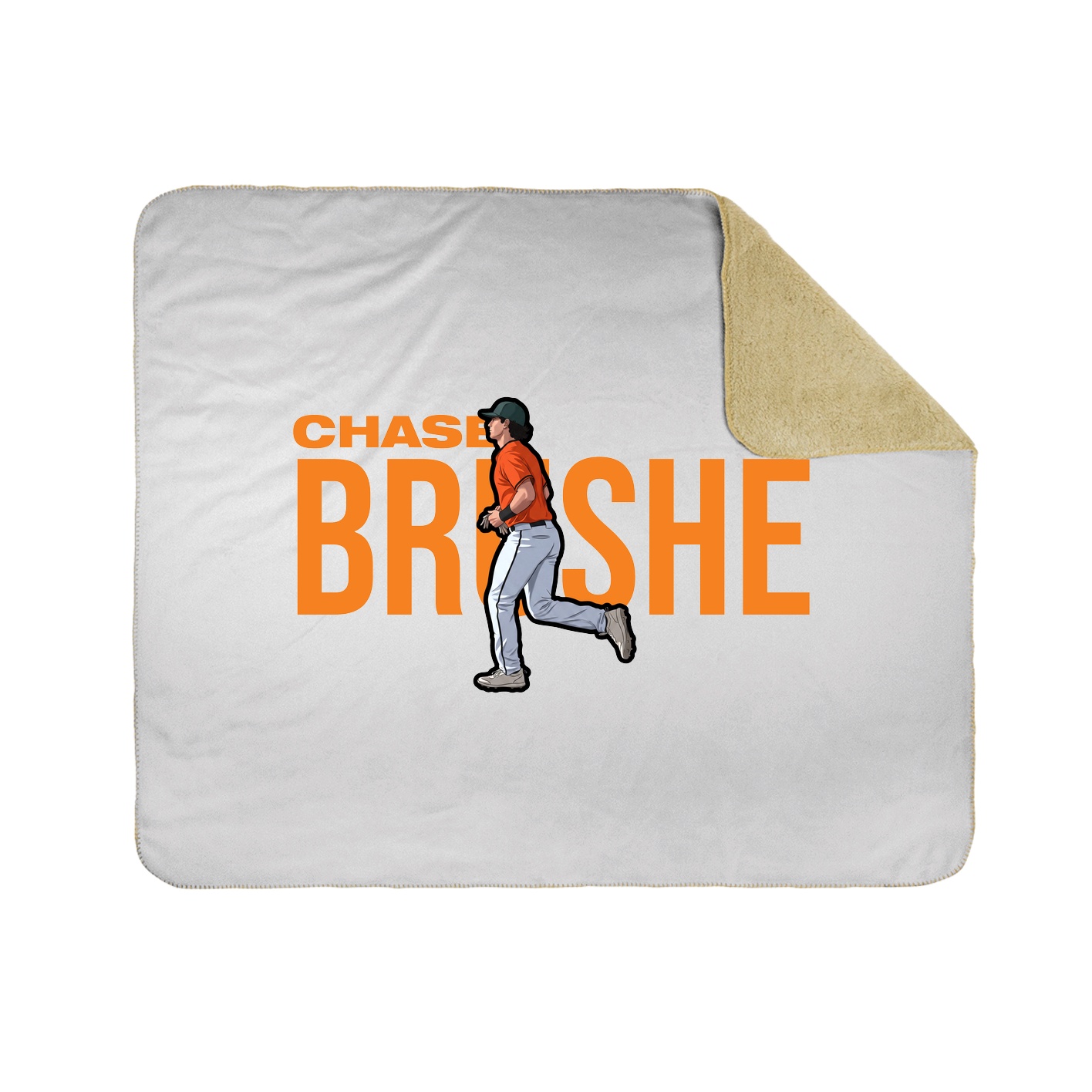 Throw Blanket — Player Name in White