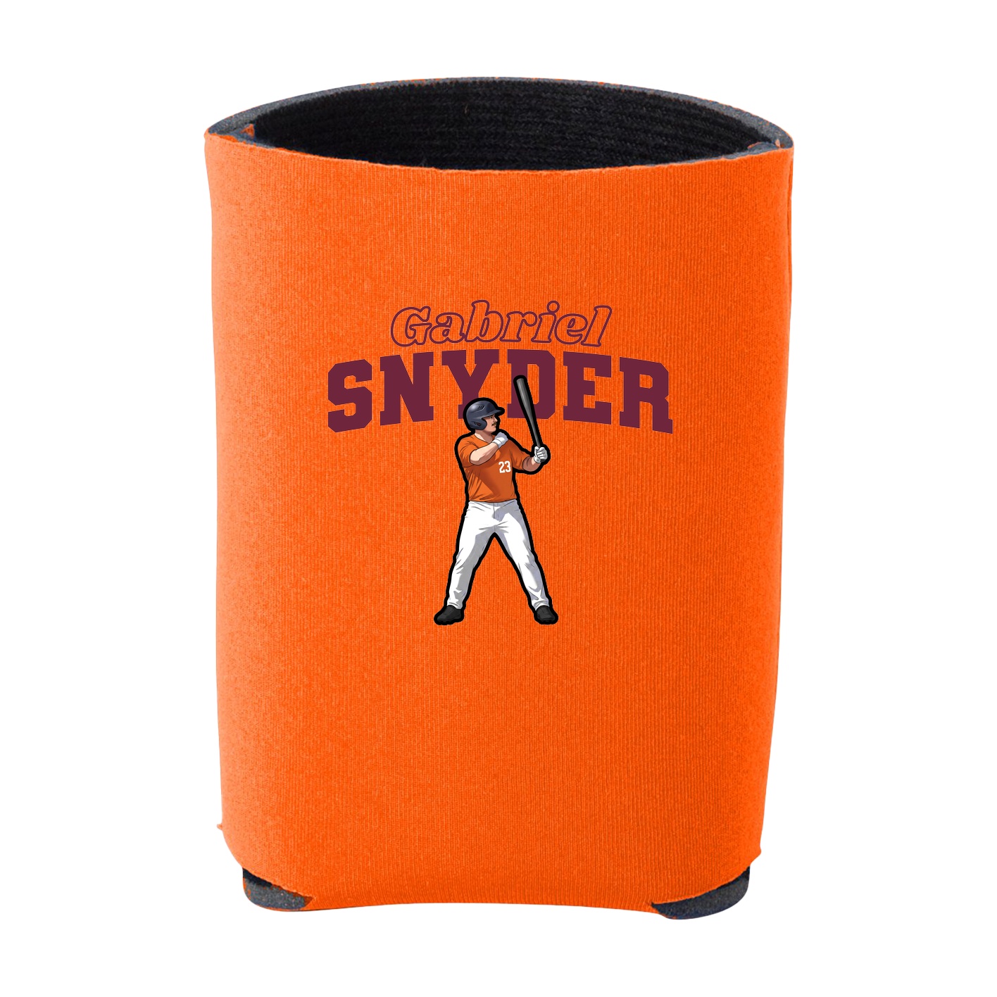 Can Holder — Name Arch in Orange