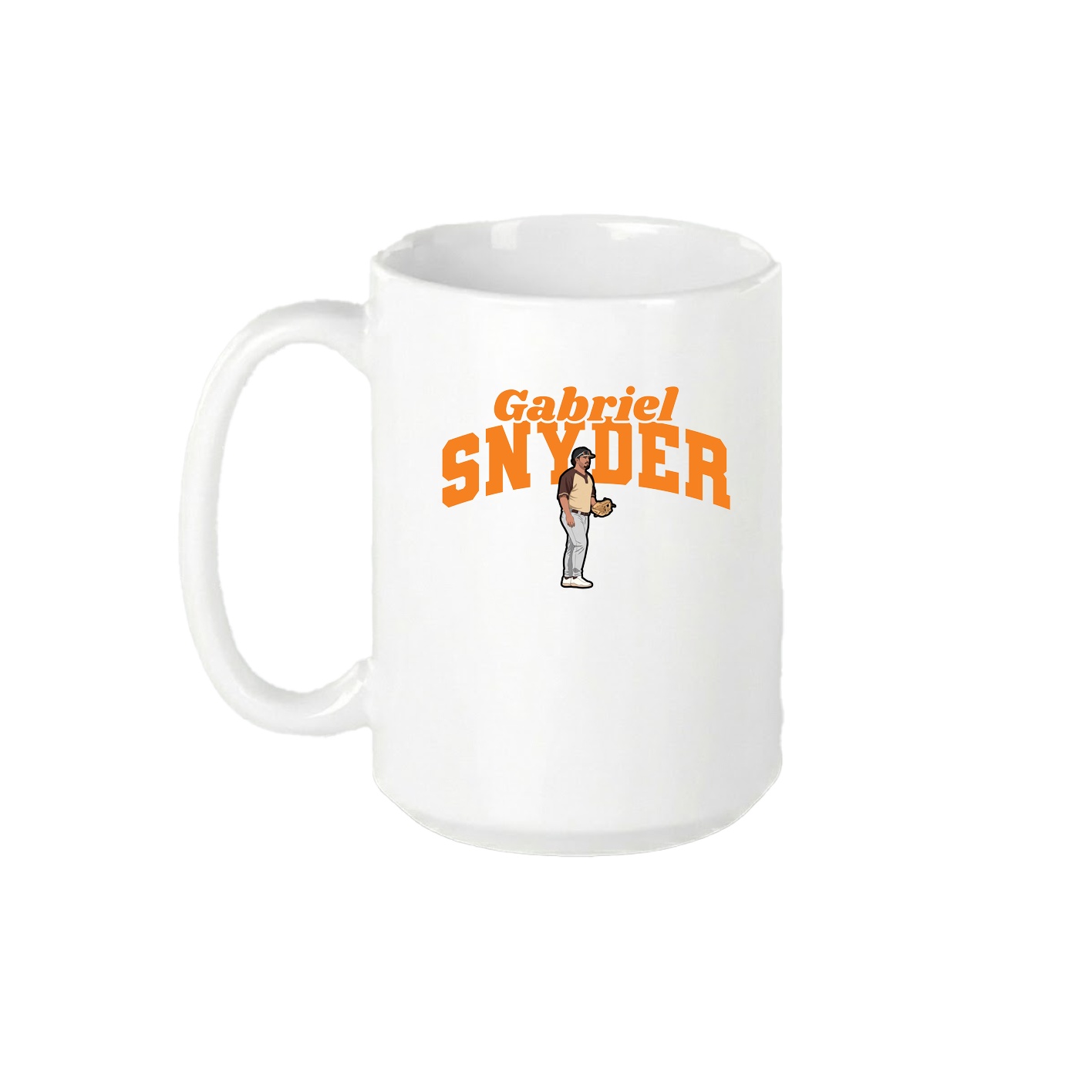 15oz Coffee Mug — Signature Arch in White