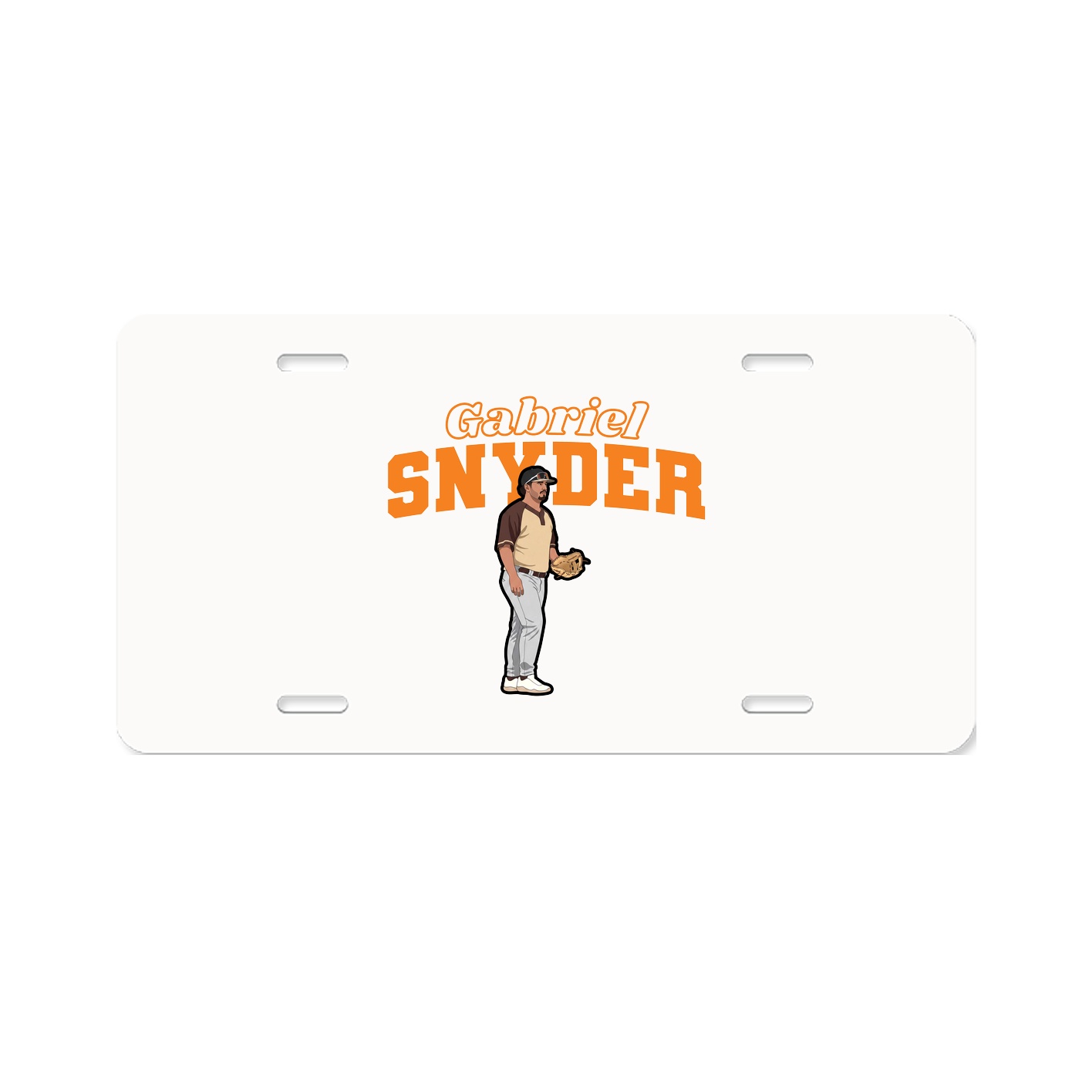 License Plate — Name Arch in Classic