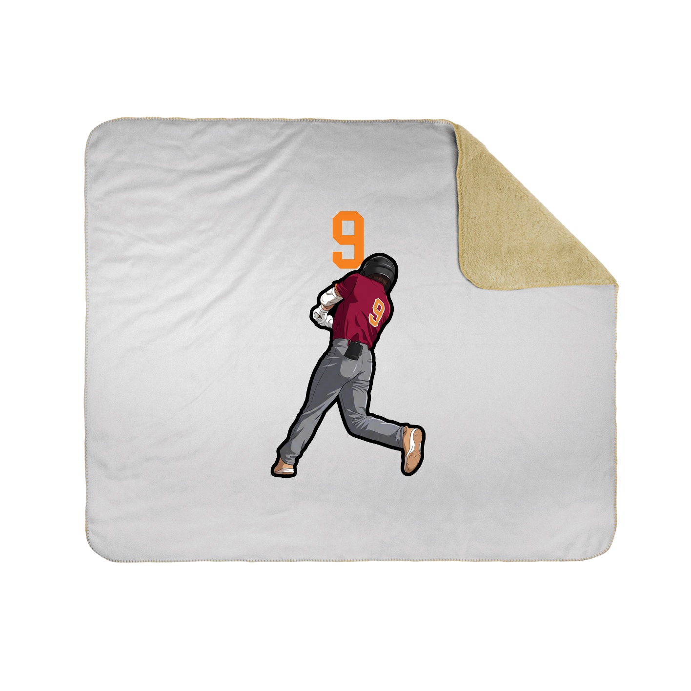 Throw Blanket — Number Top in White