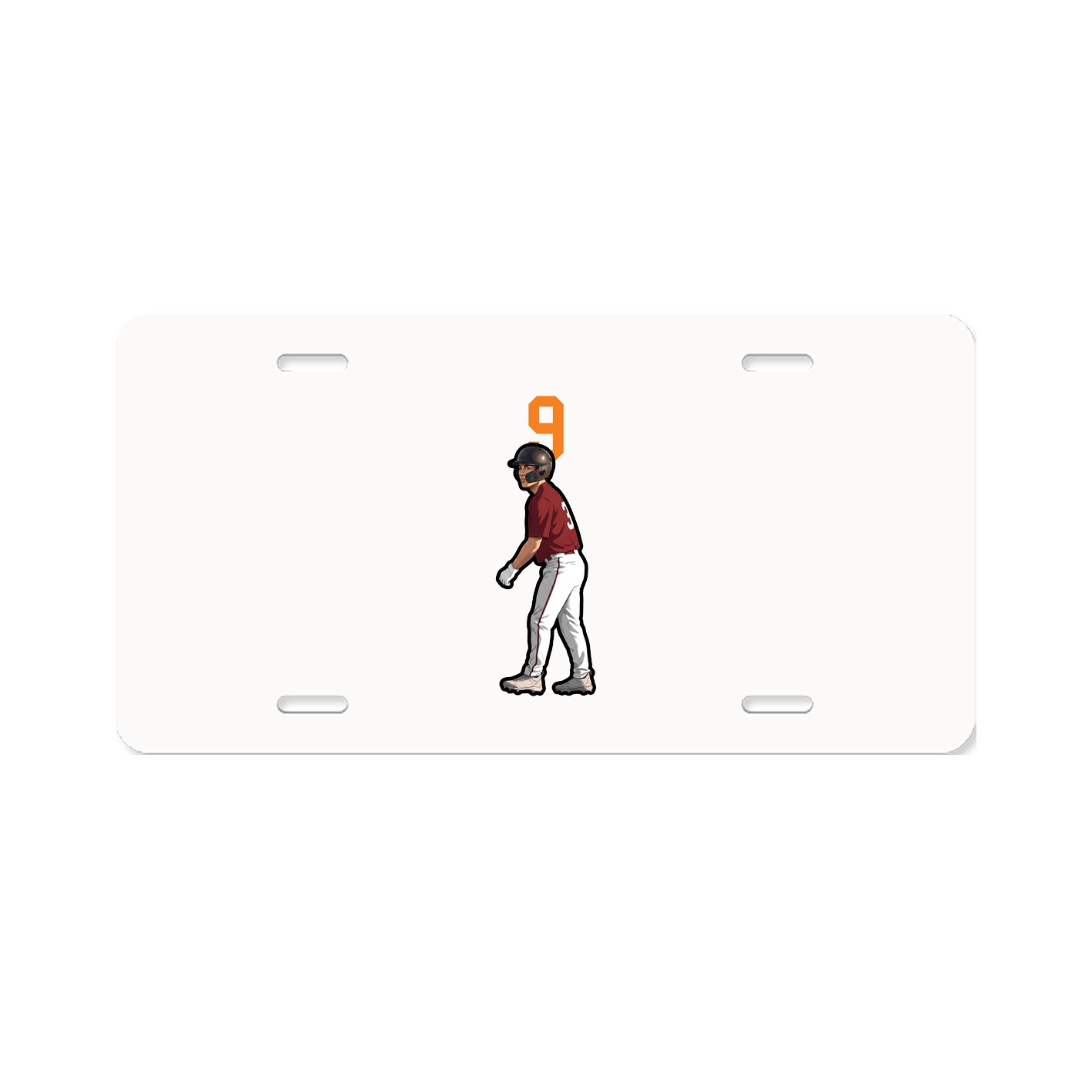 License Plate — Number Top in Classic