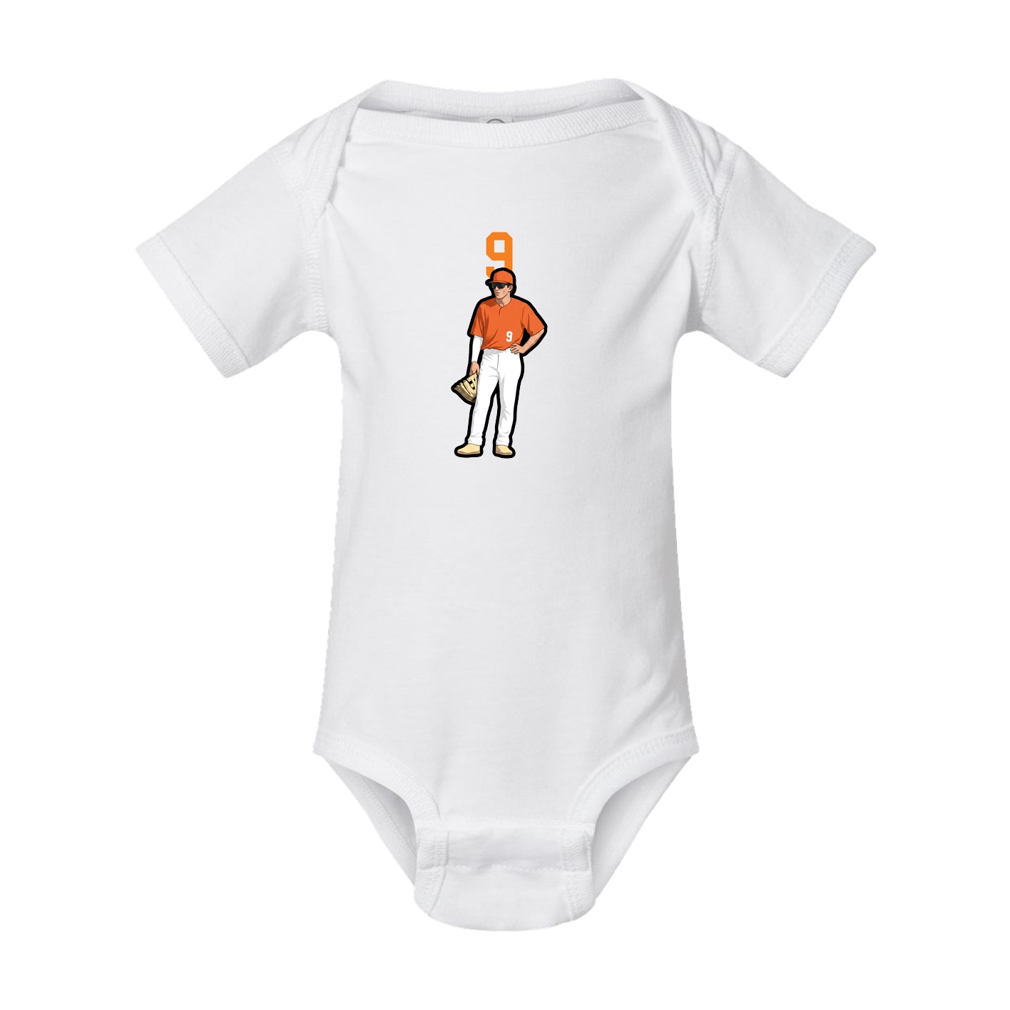 Baby Onesie — Number Top in White