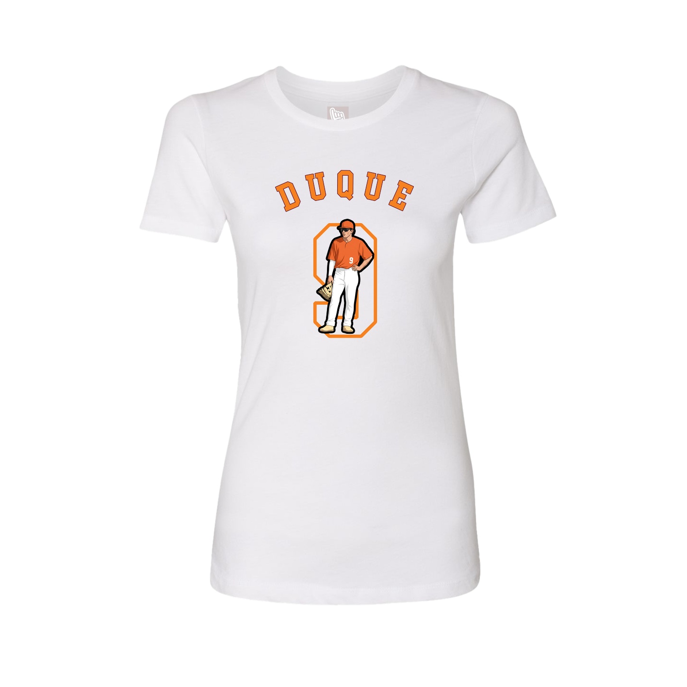 Fitted Women's Tee — Shirsey Arch in White