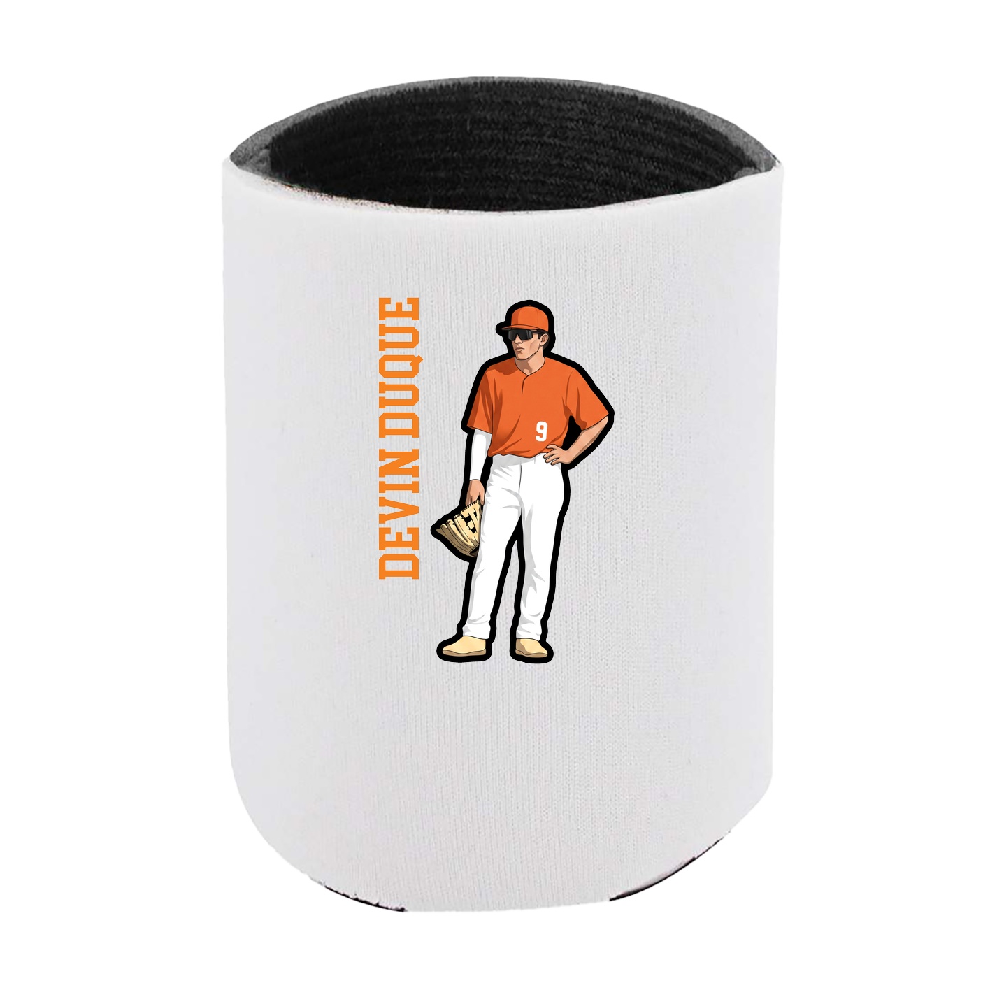 Can Holder — Name Vertical in White