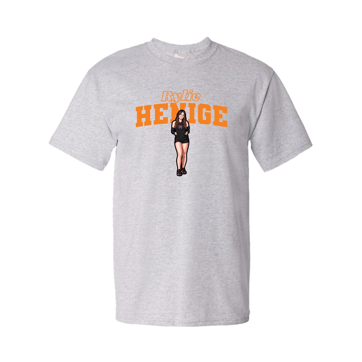 Tee — Name Arch in Grey