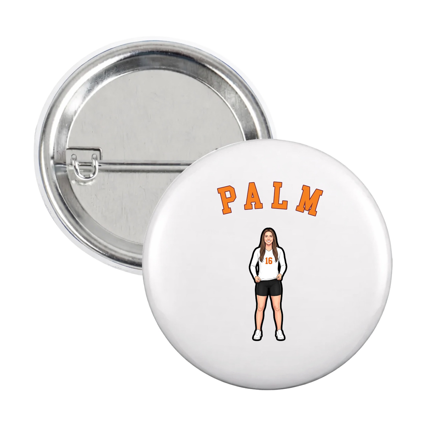 Game Day Button — Shirsey Arch in White