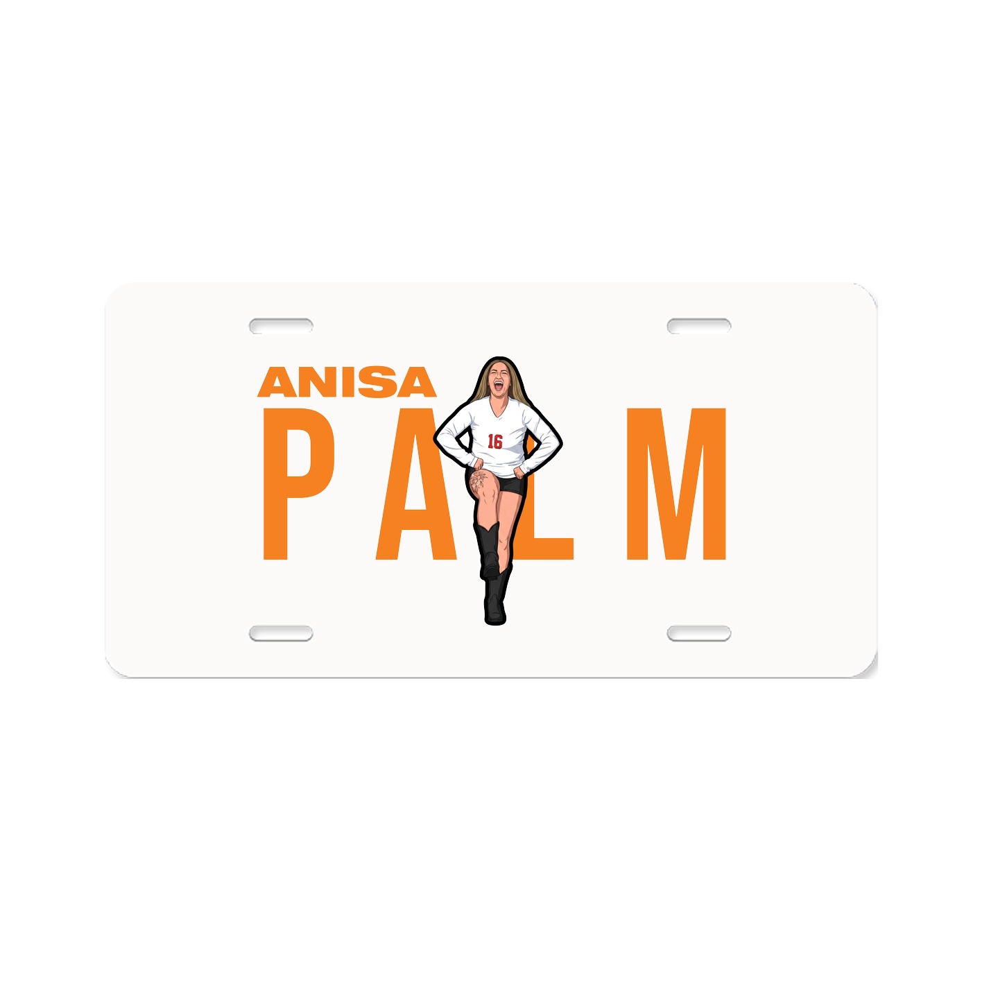 License Plate — Player Name in Classic