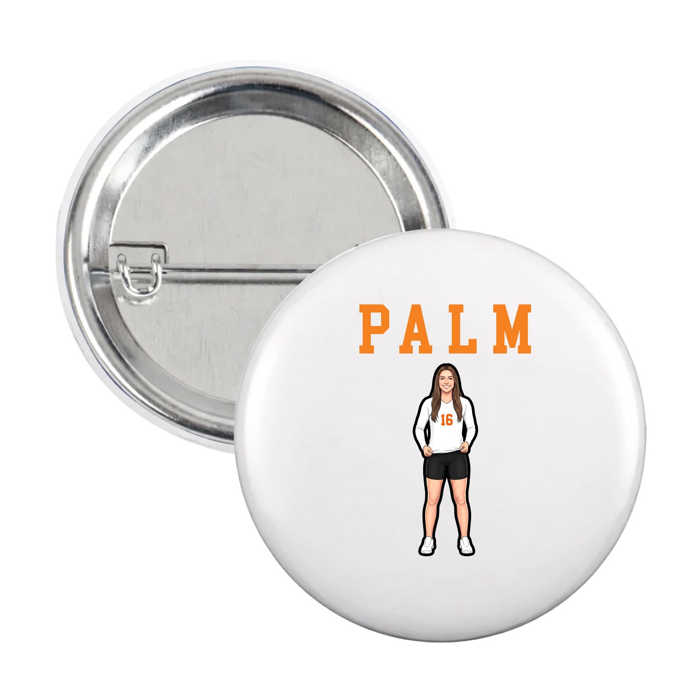 Game Day Button — Shirsey in White