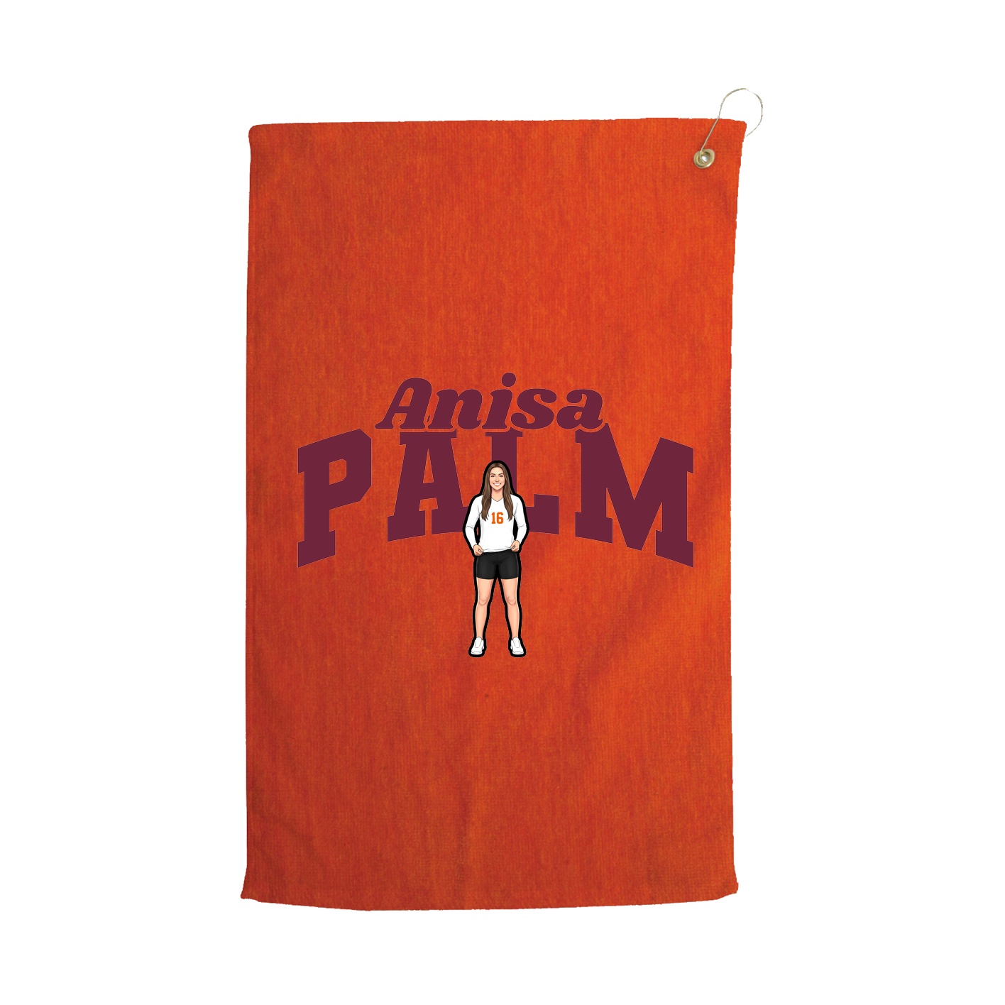 Golf Towel — Signature Arch in Orange