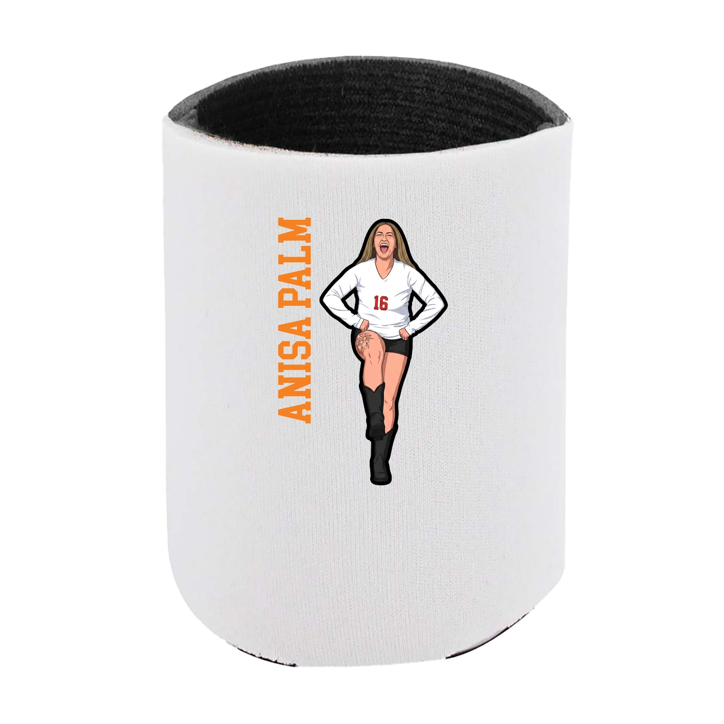 Can Holder — Name Vertical in White