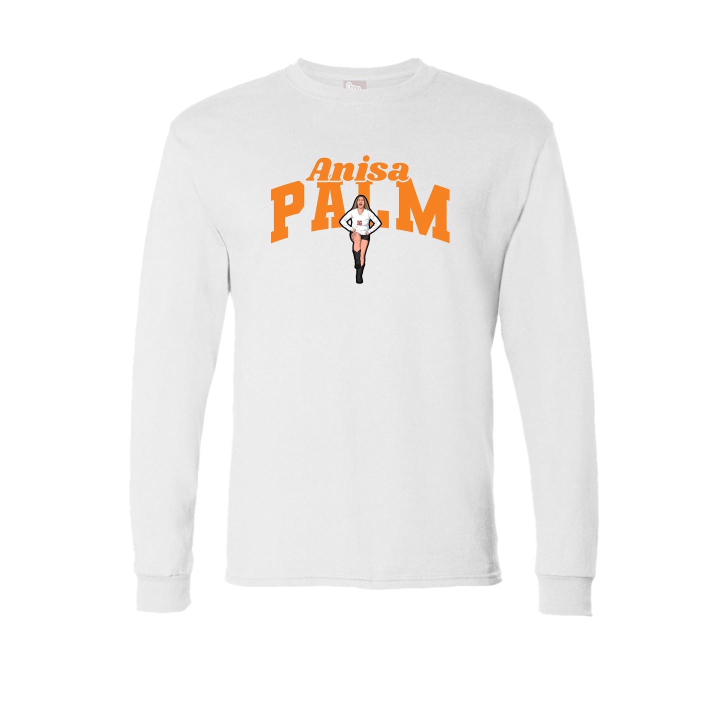 Long Sleeve Tee — Signature Arch in White