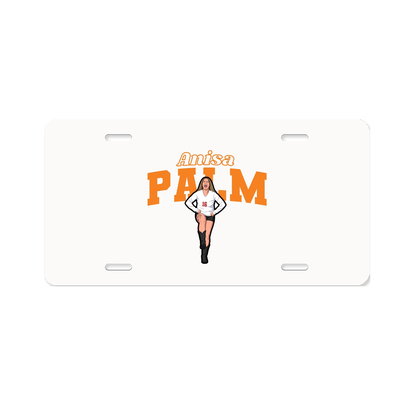 License Plate — Name Arch in Classic