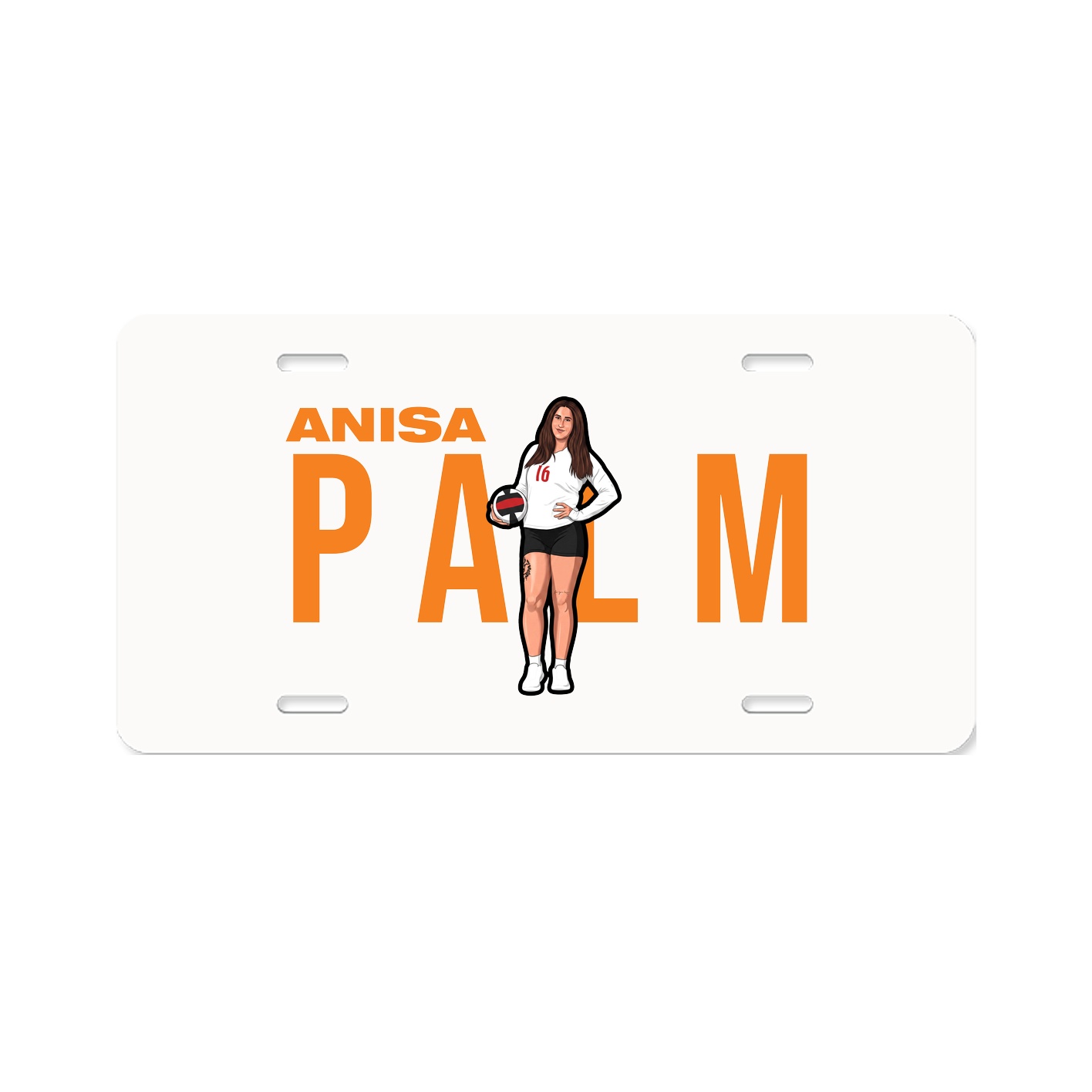 License Plate — Player Name in Classic