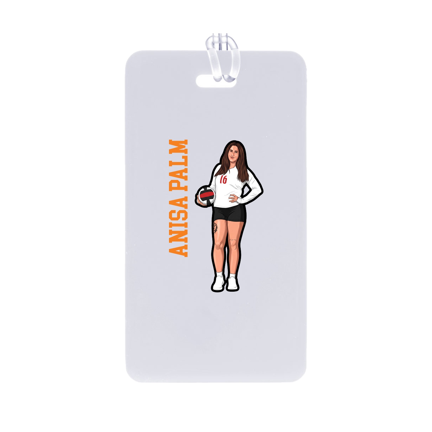 Bag Tag — Name Vertical in Classic