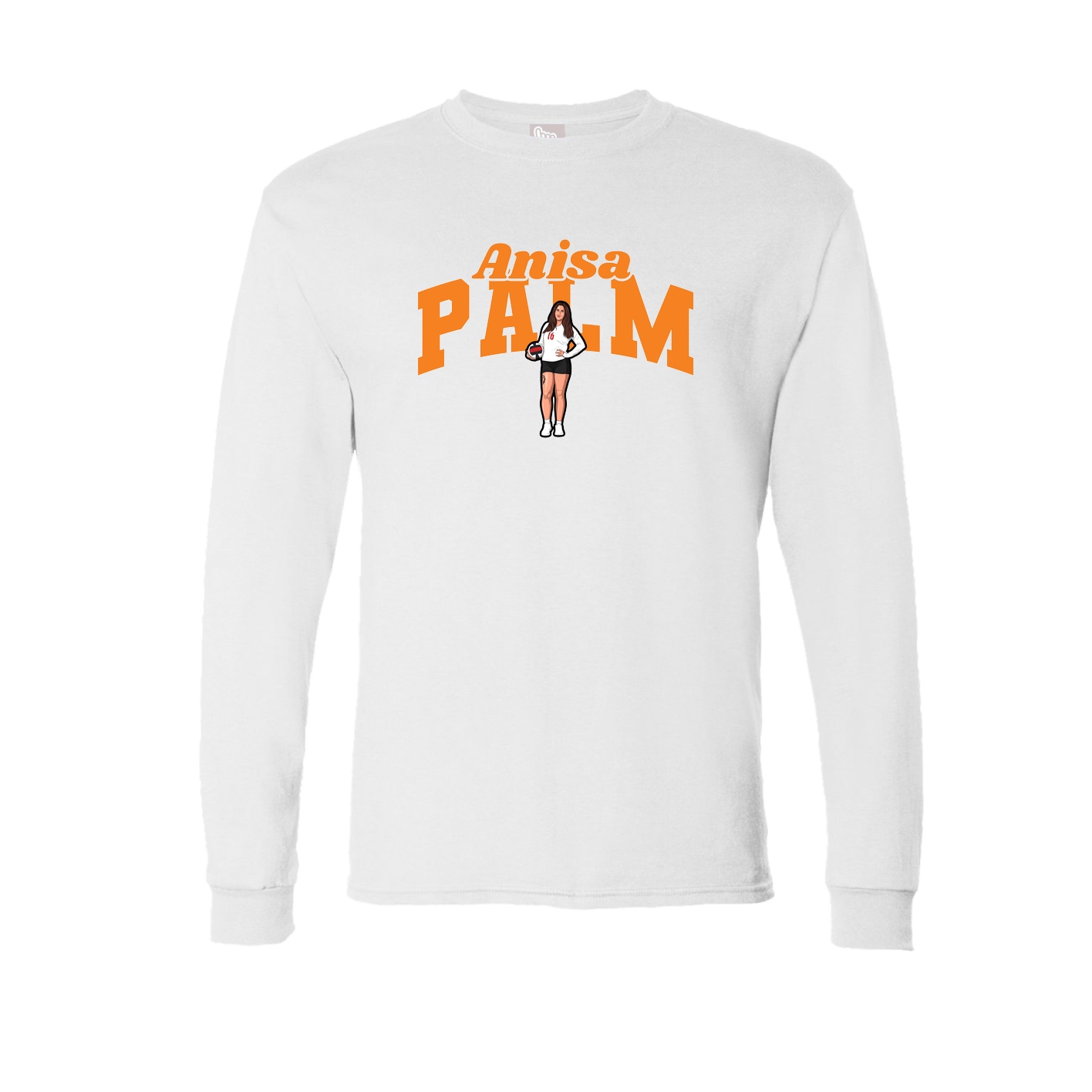 Long Sleeve Tee — Signature Arch in White