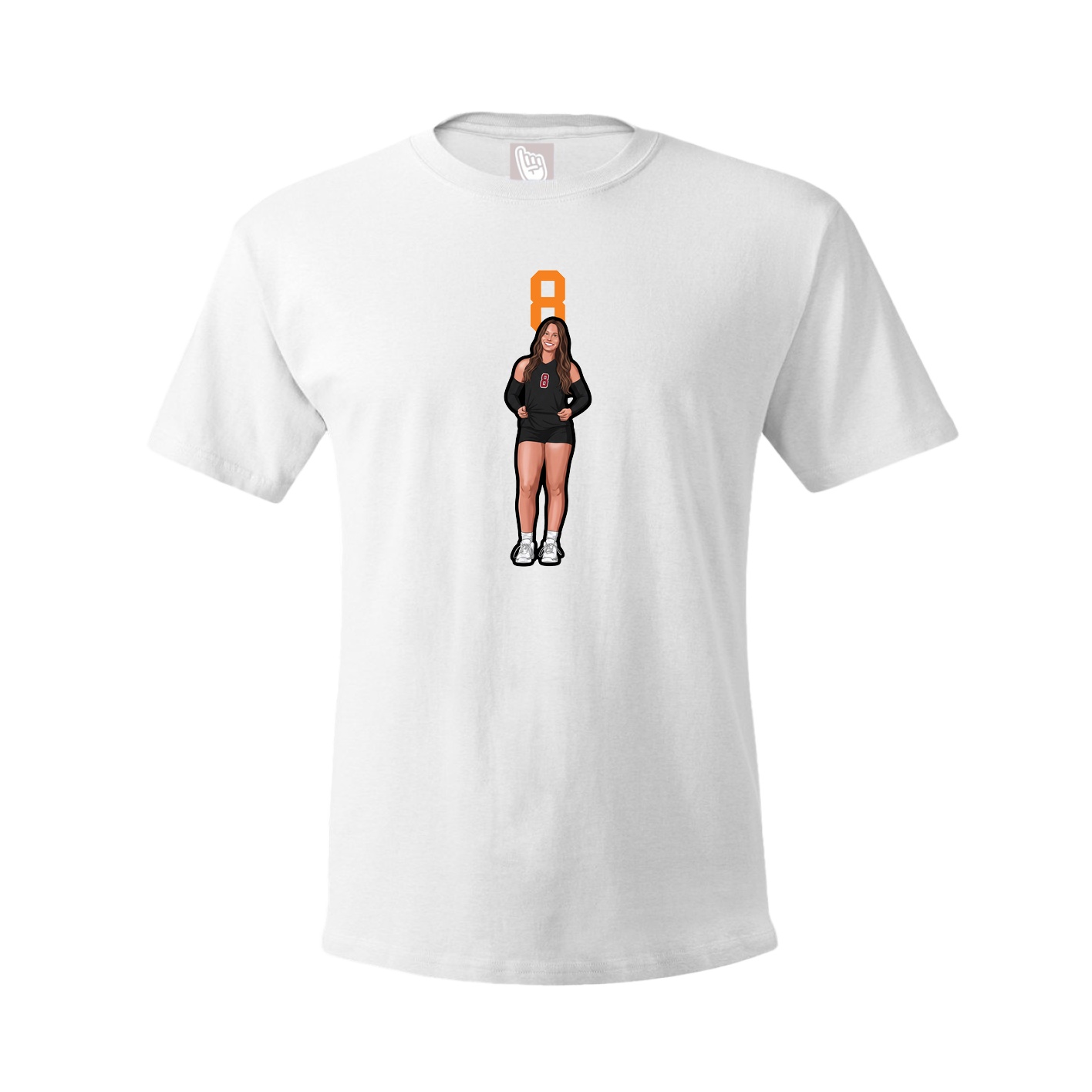 Tee — Number Top in White