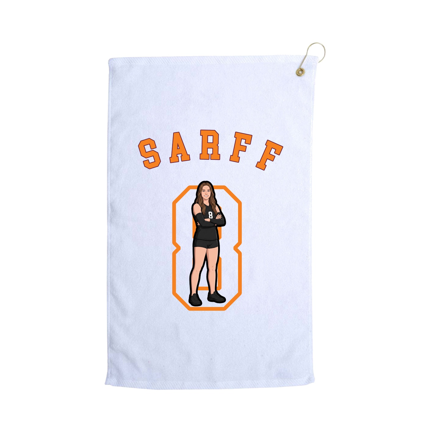 Golf Towel — Shirsey Arch in White
