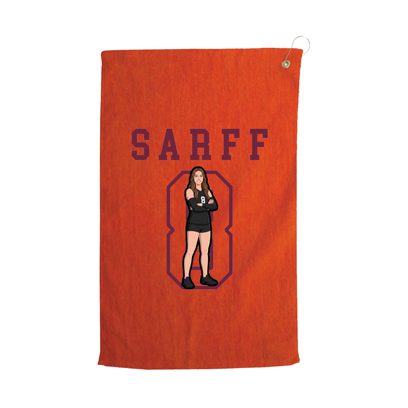 Golf Towel — Shirsey in Orange
