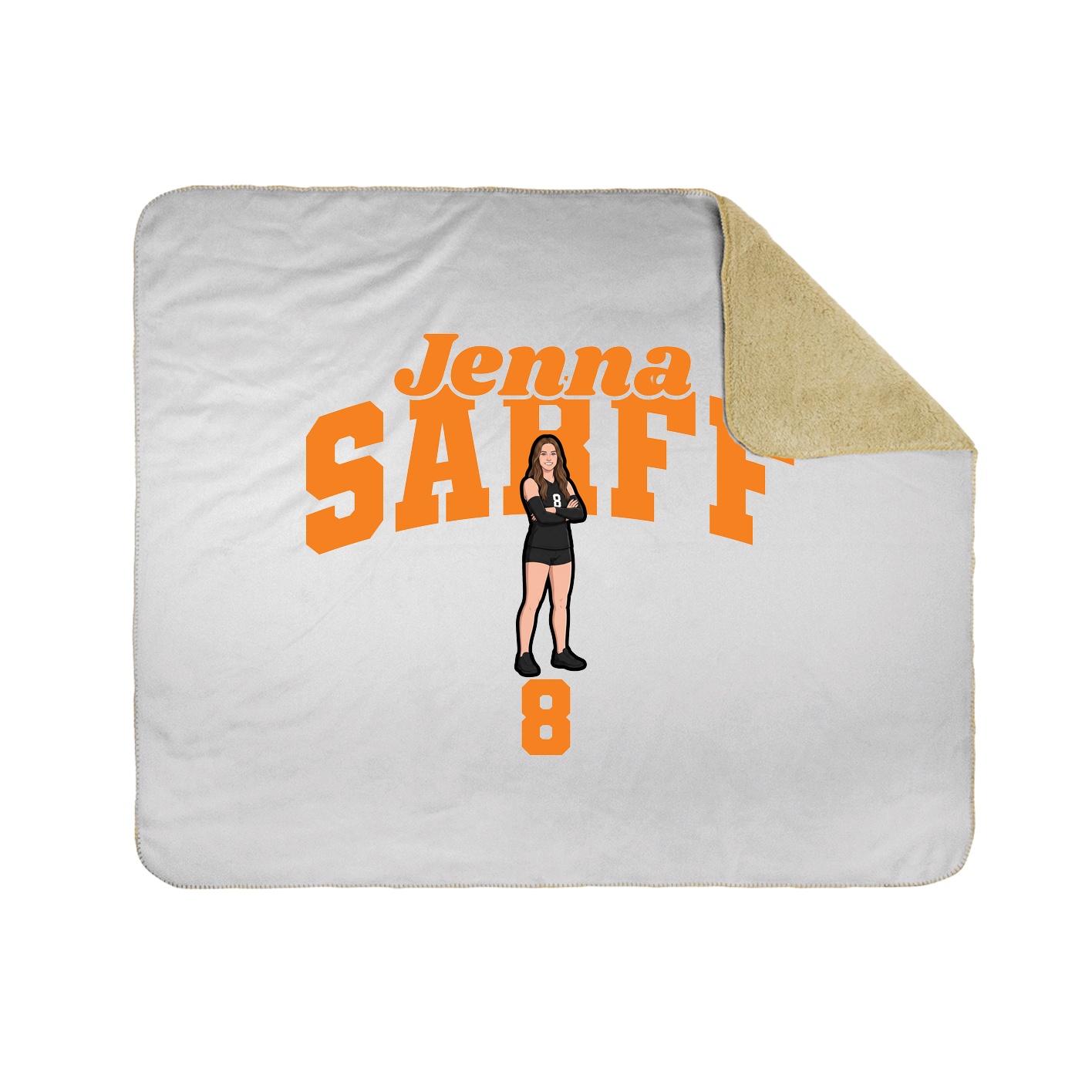 Throw Blanket — Signature Arch in White