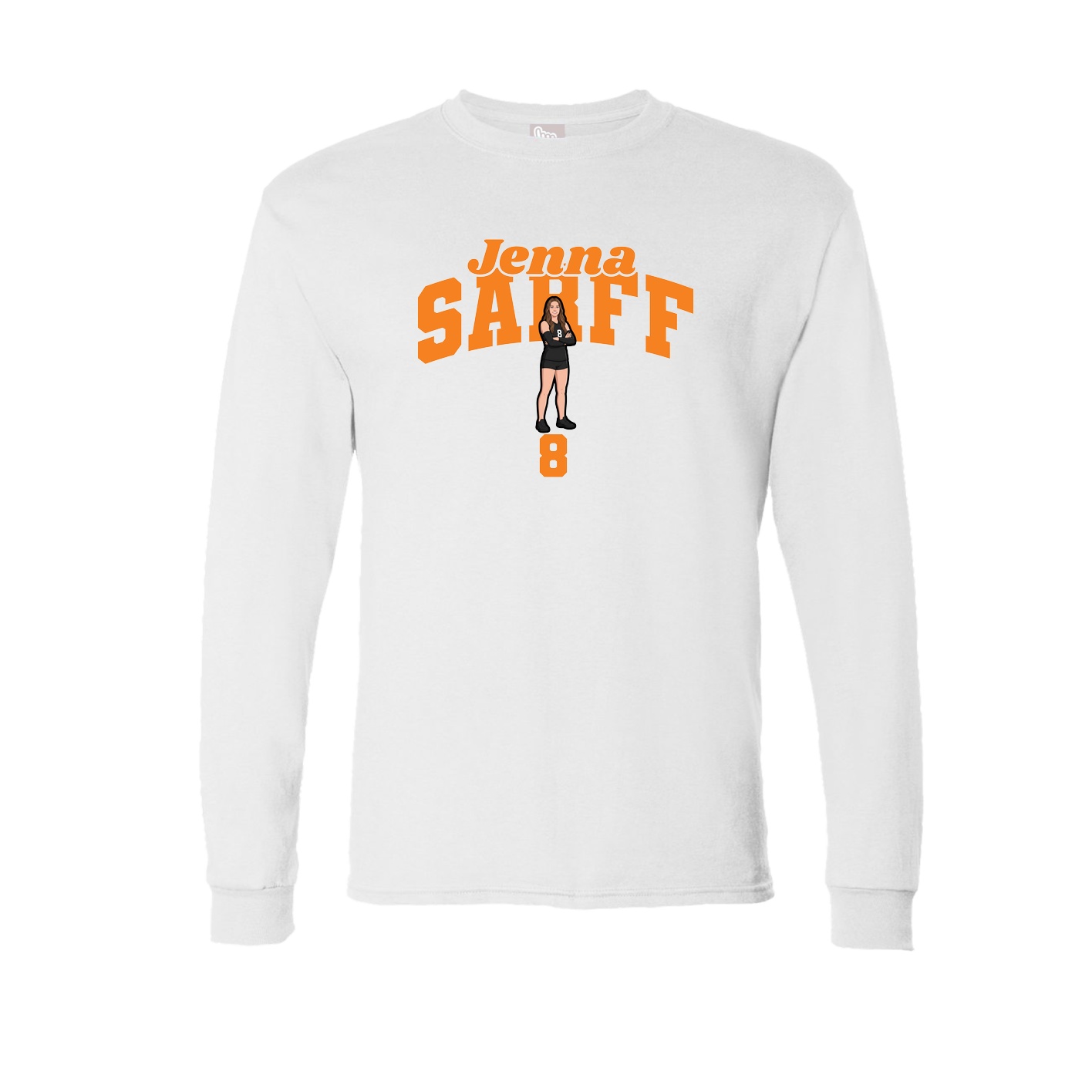 Long Sleeve Tee — Signature Arch in White