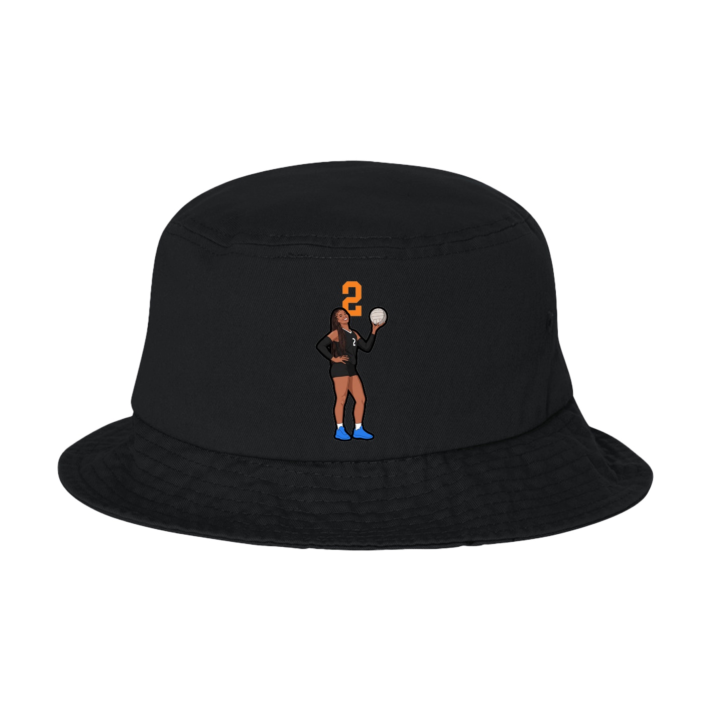 Bucket Cap — Number Top in Black