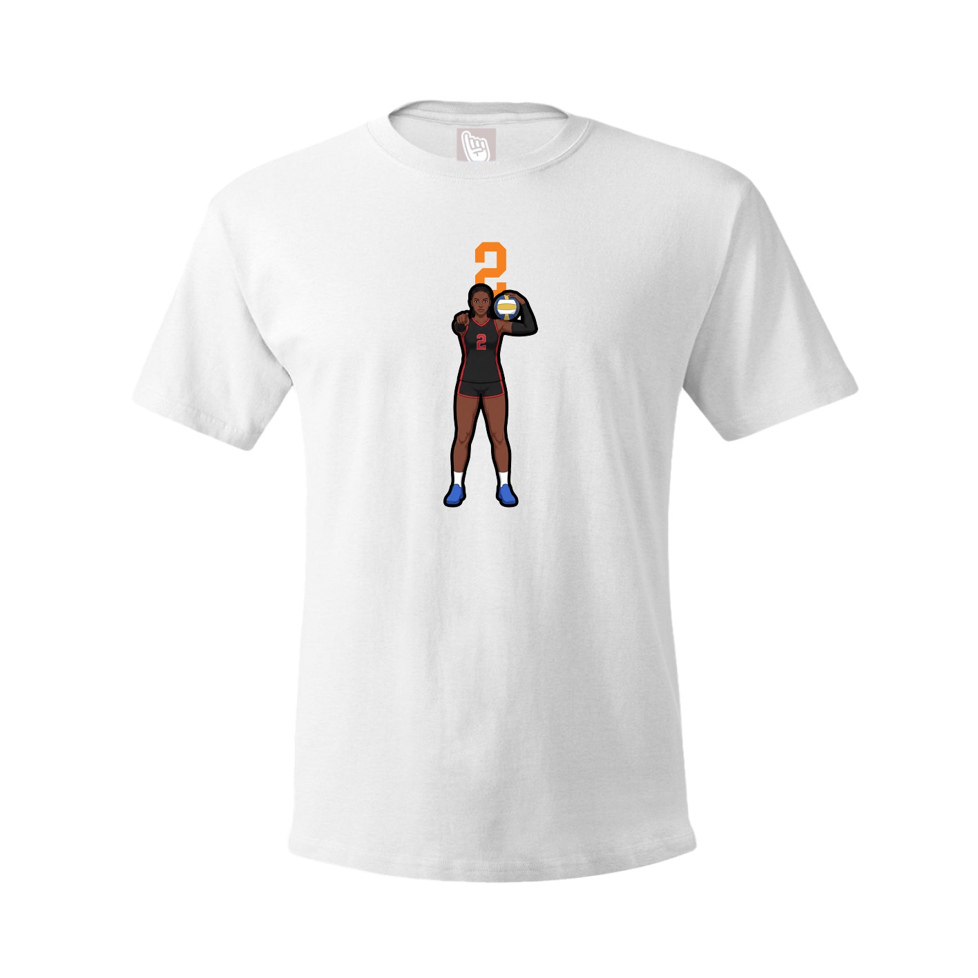 Tee — Number Top in White