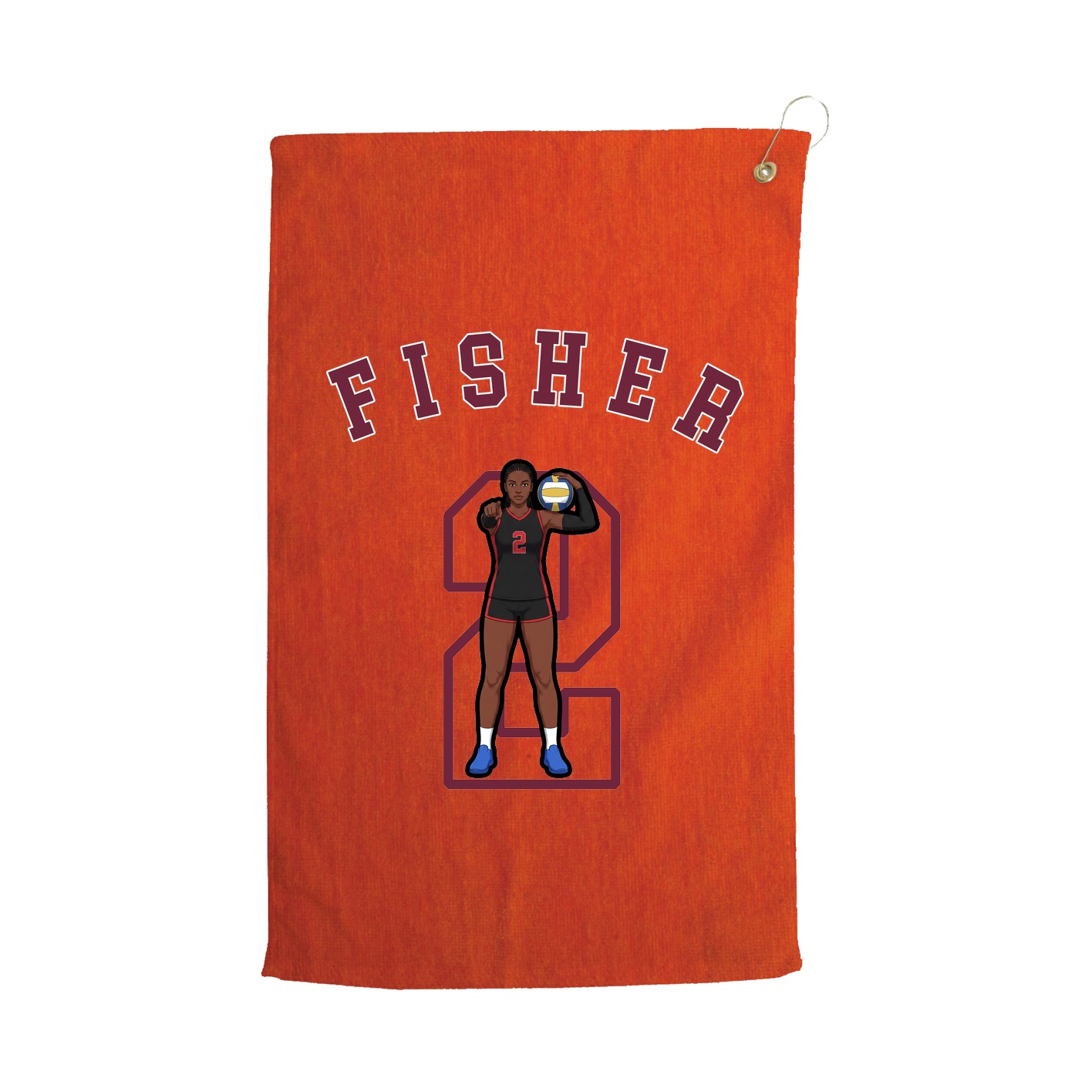 Golf Towel — Shirsey Arch in Orange